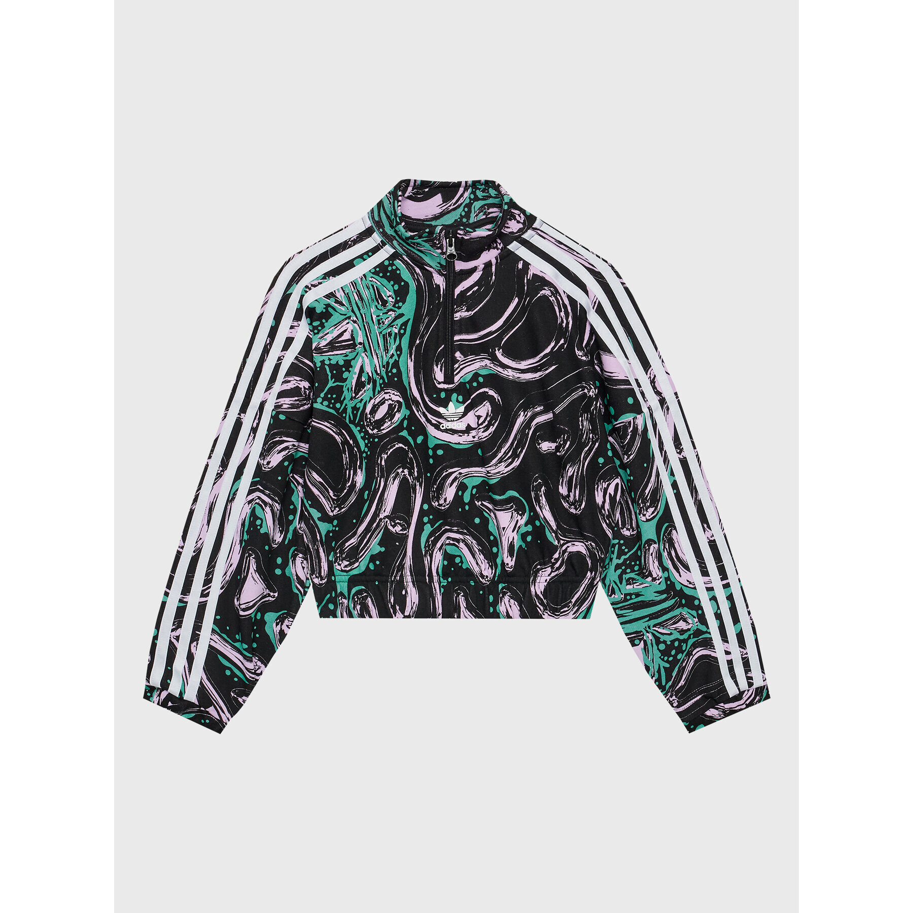 adidas Mikina allover Print HL9432 Černá Loose Fit - Pepit.cz