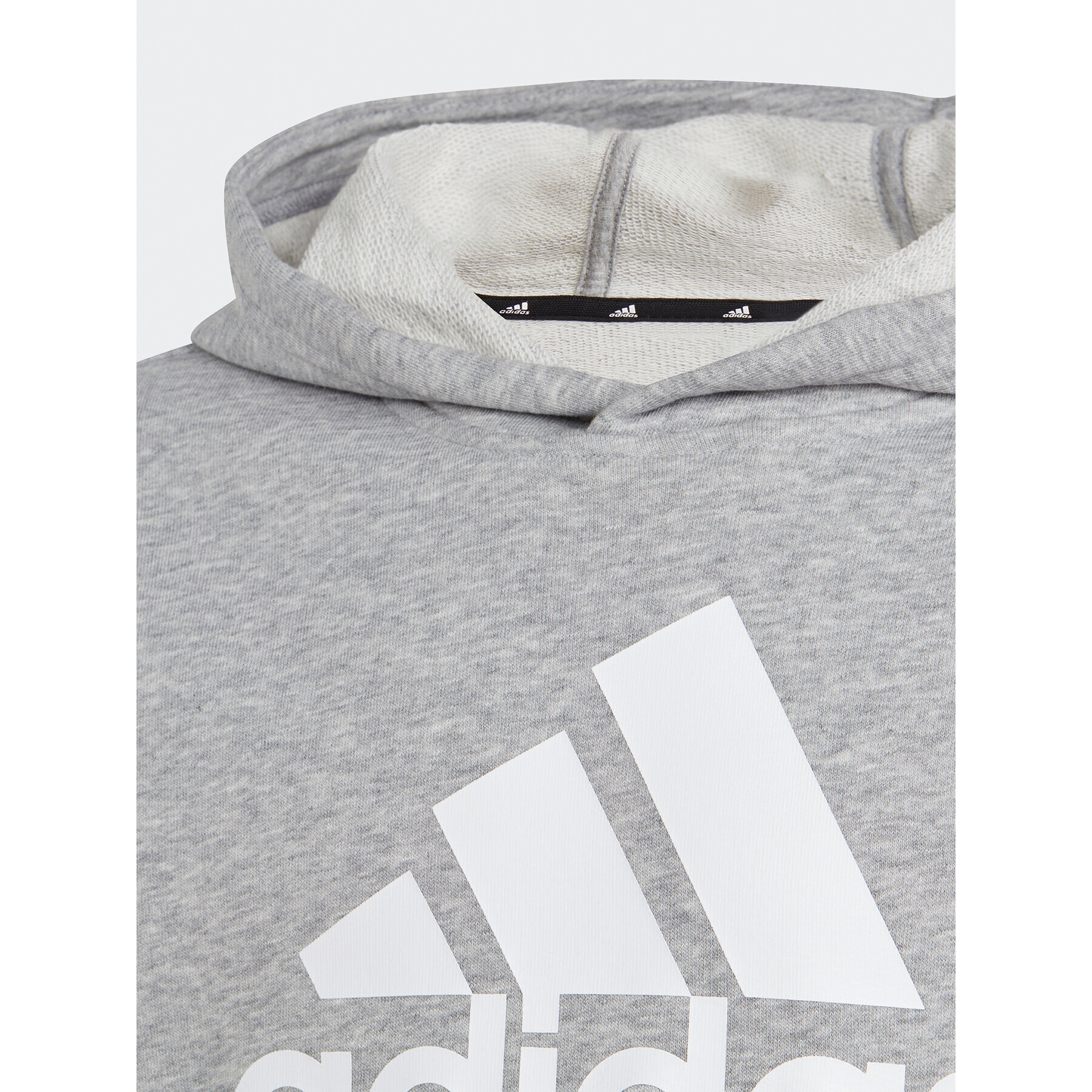 adidas Mikina Big Logo Essentials IC6835 Šedá Regular Fit - Pepit.cz