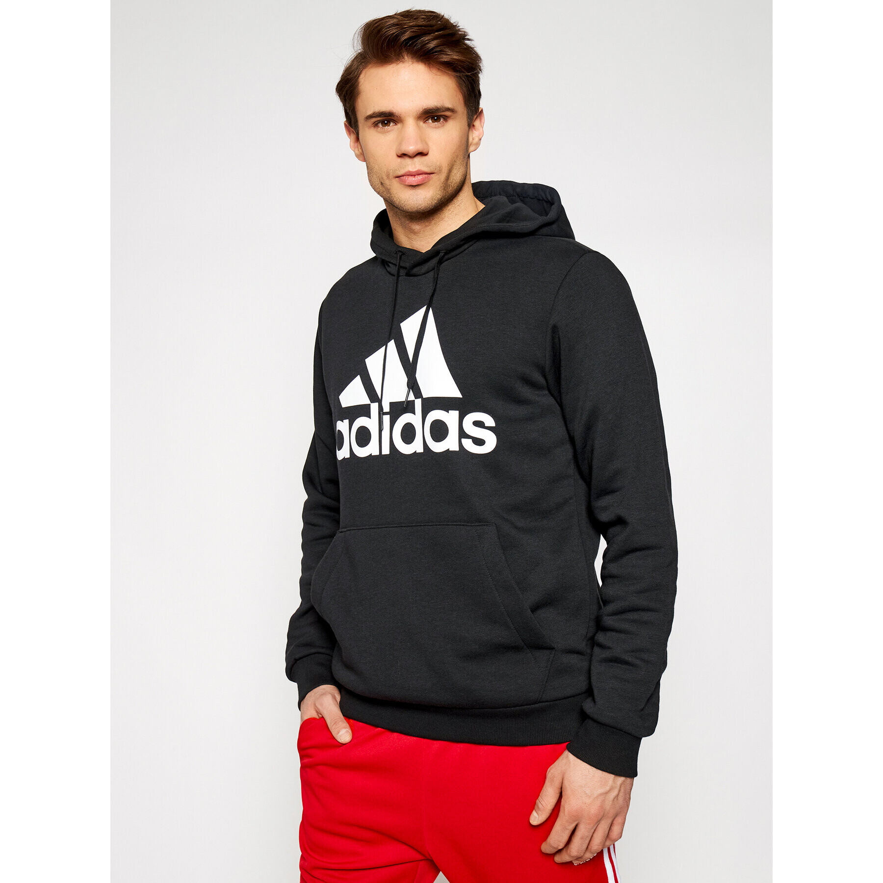 adidas Mikina Bl Fl Hd GK9220 Černá Regular Fit - Pepit.cz