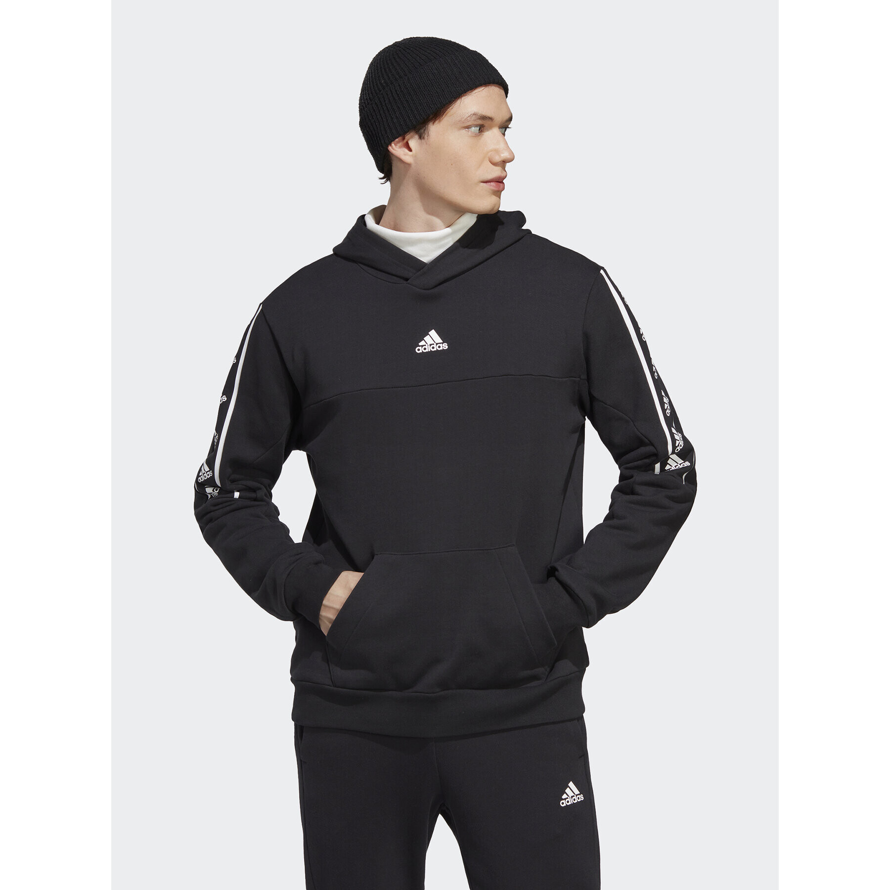 adidas Mikina Brandlove Hoodie IC6788 Černá Regular Fit - Pepit.cz