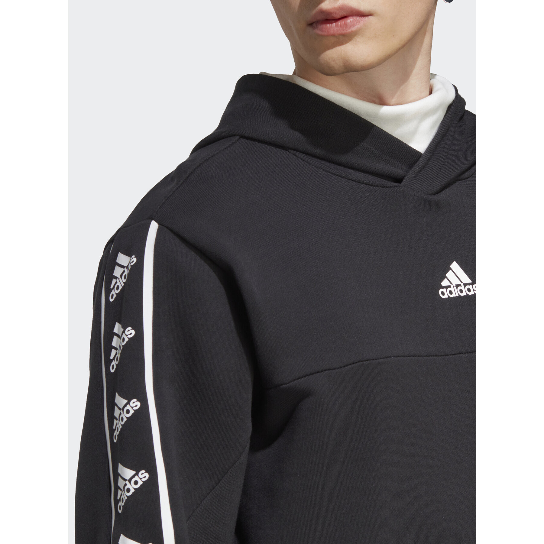 adidas Mikina Brandlove Hoodie IC6788 Černá Regular Fit - Pepit.cz