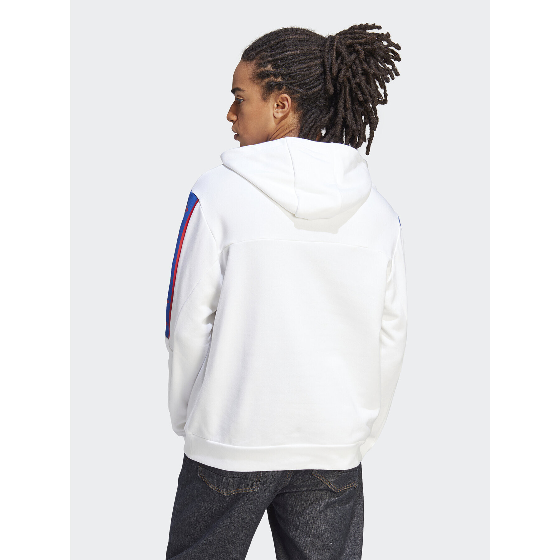 adidas Mikina Brandlove Hoodie IC6789 Bílá Regular Fit - Pepit.cz