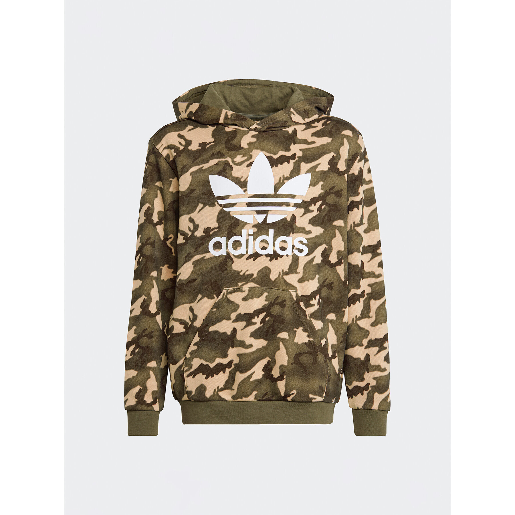 adidas Mikina Camo Hoodie IC2193 Béžová Loose Fit - Pepit.cz