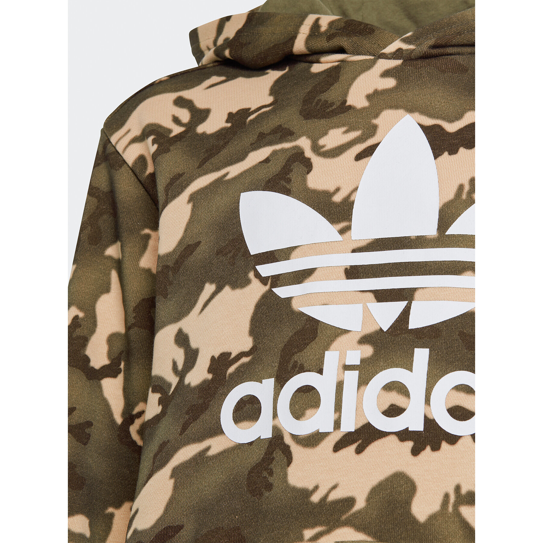 adidas Mikina Camo Hoodie IC2193 Béžová Loose Fit - Pepit.cz