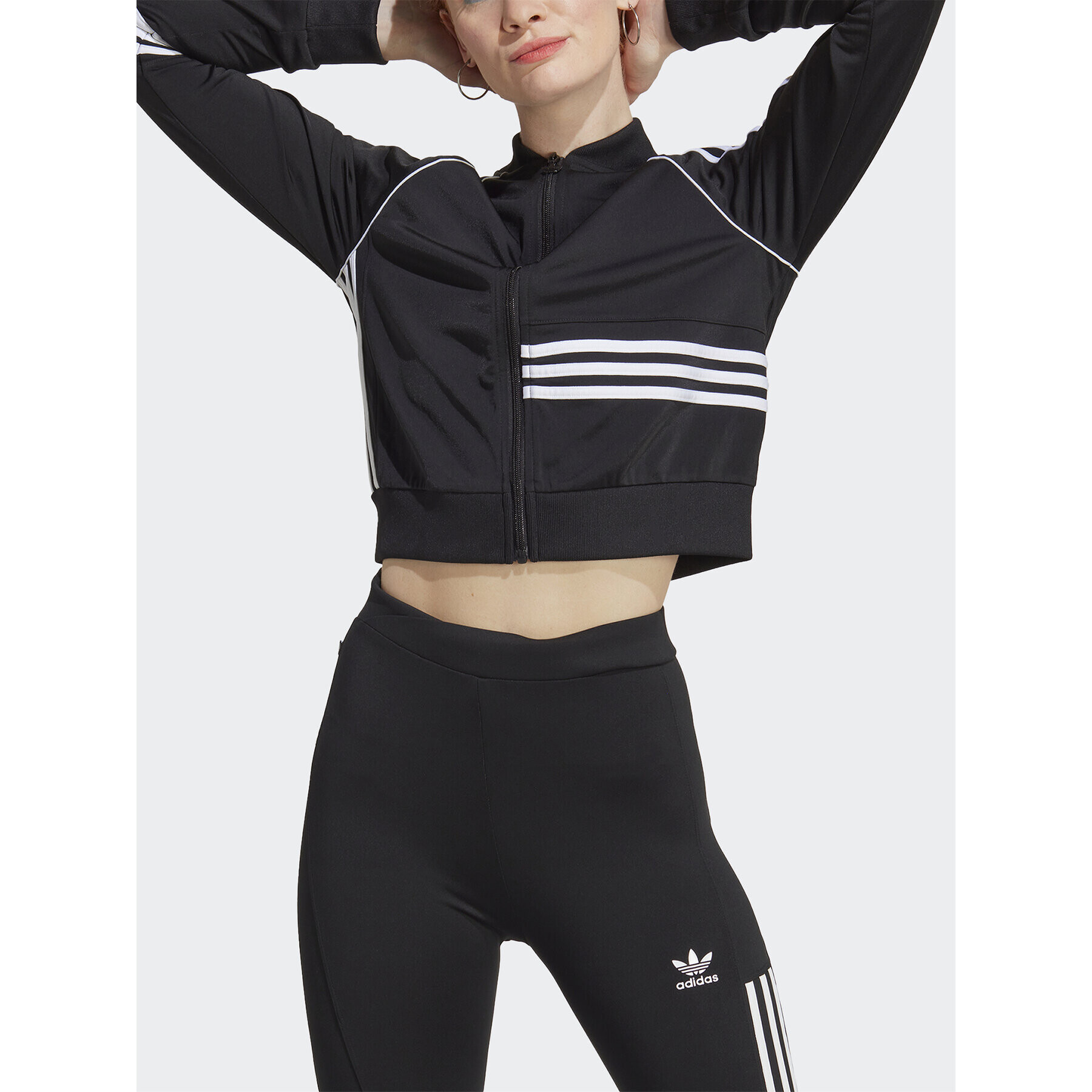 adidas Mikina Crop Track Top IC2376 Černá - Pepit.cz