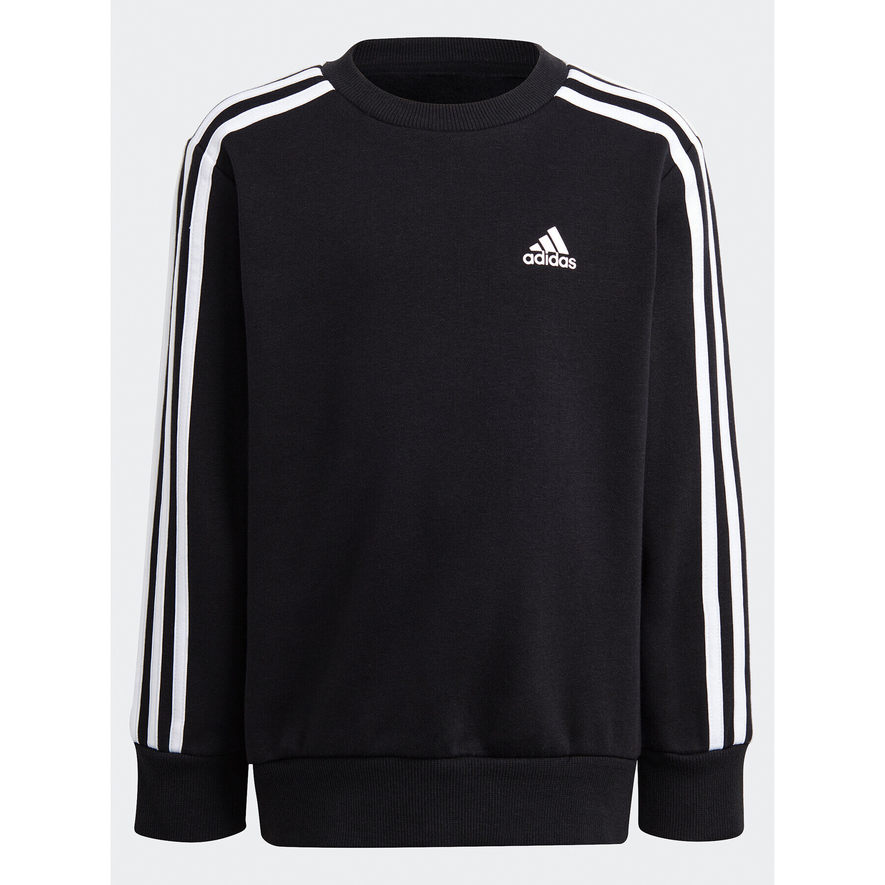 adidas Mikina Essentials 3-Stripes Crewneck Sweatshirt IC9134 Černá Regular Fit - Pepit.cz