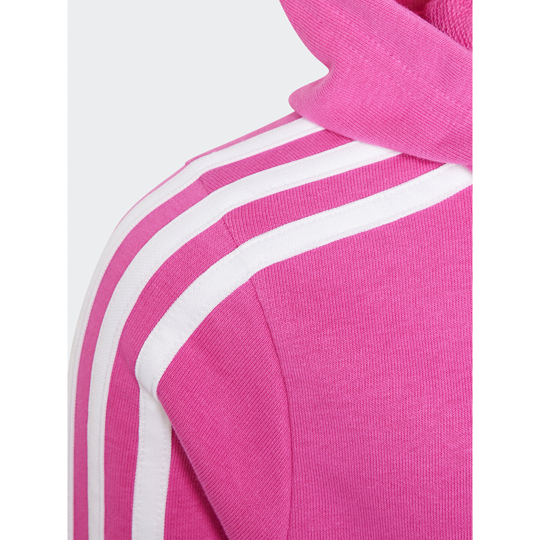 adidas Mikina Essentials 3-Stripes IJ6224 Růžová Slim Fit - Pepit.cz