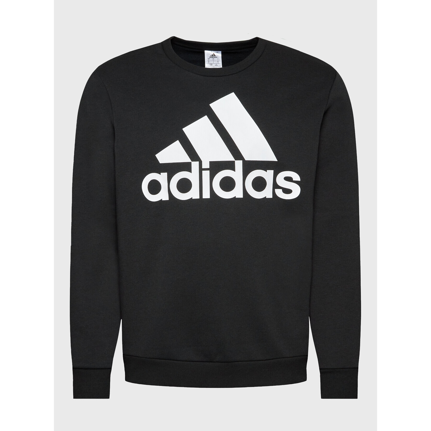 adidas Mikina Essentials Big Logo GK9074 Černá Regular Fit - Pepit.cz