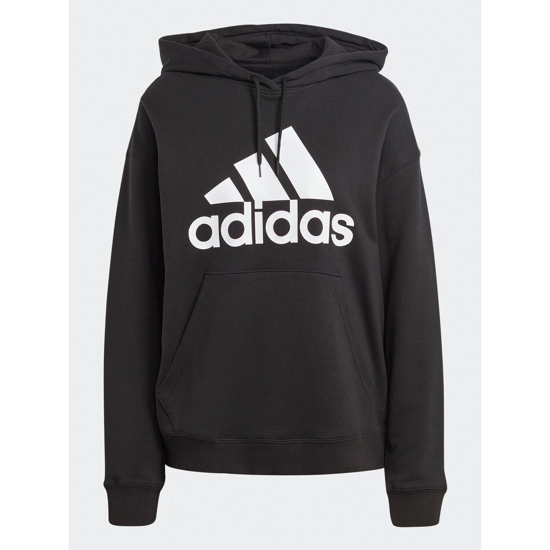 adidas Mikina Essentials Big Logo Oversized French Terry Hoodie HR4934 Černá Loose Fit - Pepit.cz