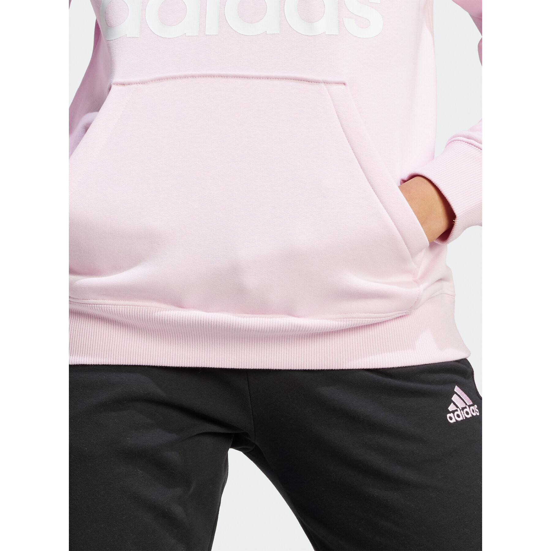 adidas Mikina Essentials Big Logo Regular IM0255 Růžová Regular Fit - Pepit.cz