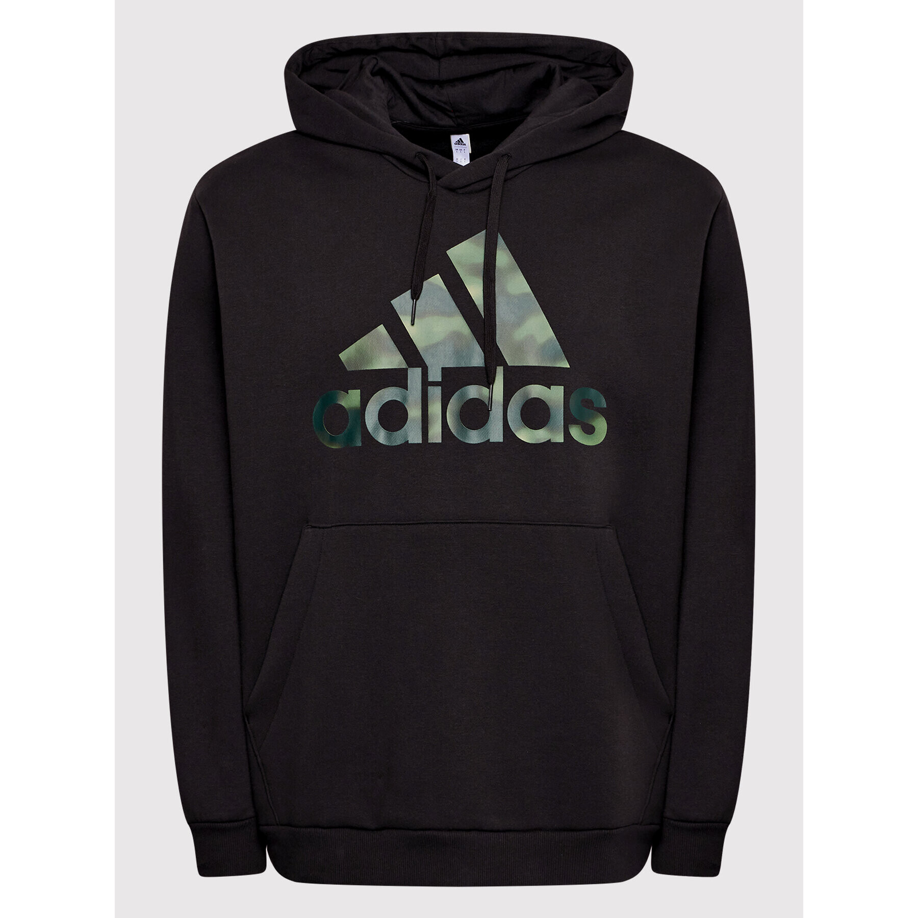 adidas Mikina Essentials Camo Print HL6933 Černá Loose Fit - Pepit.cz