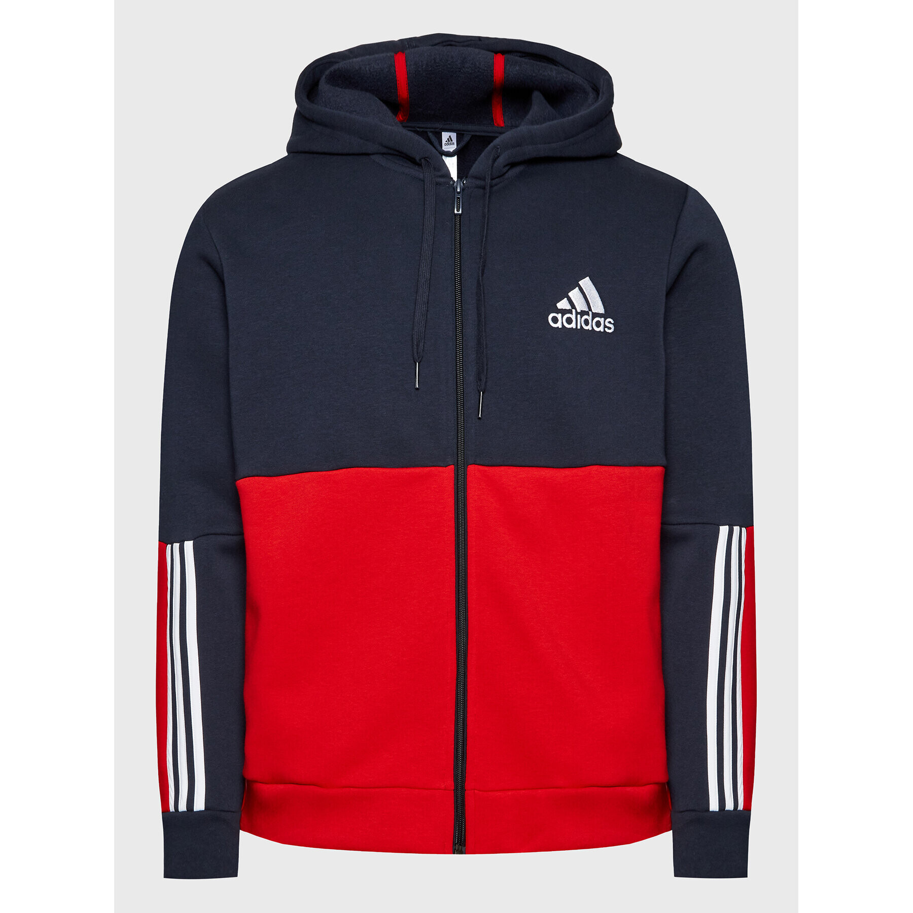 adidas Mikina Essentials Colorblock Fleece HK2880 Barevná Regular Fit - Pepit.cz