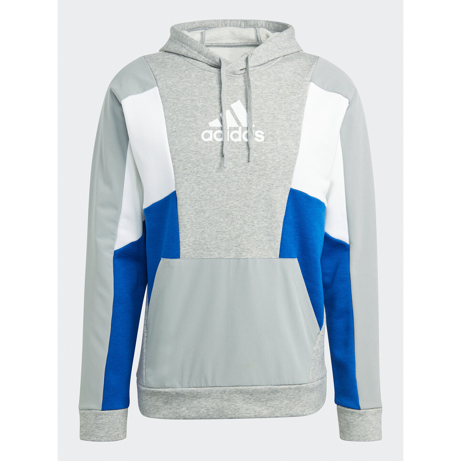 adidas Mikina Essentials Colorblock Hoodie HY5930 Šedá Regular Fit - Pepit.cz