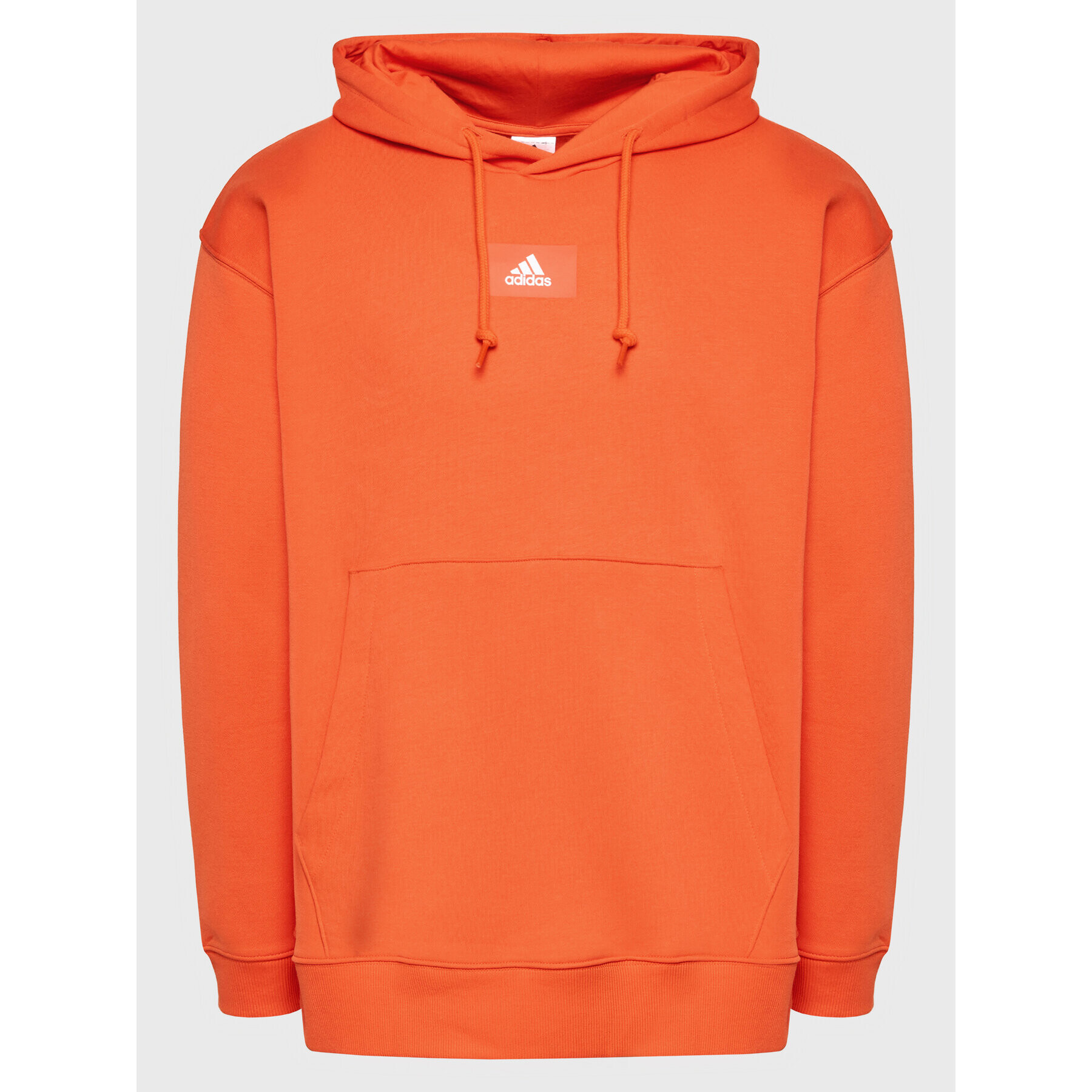 adidas Mikina Essentials Feel Vivid Fleece HK2828 Oranžová Loose Fit - Pepit.cz