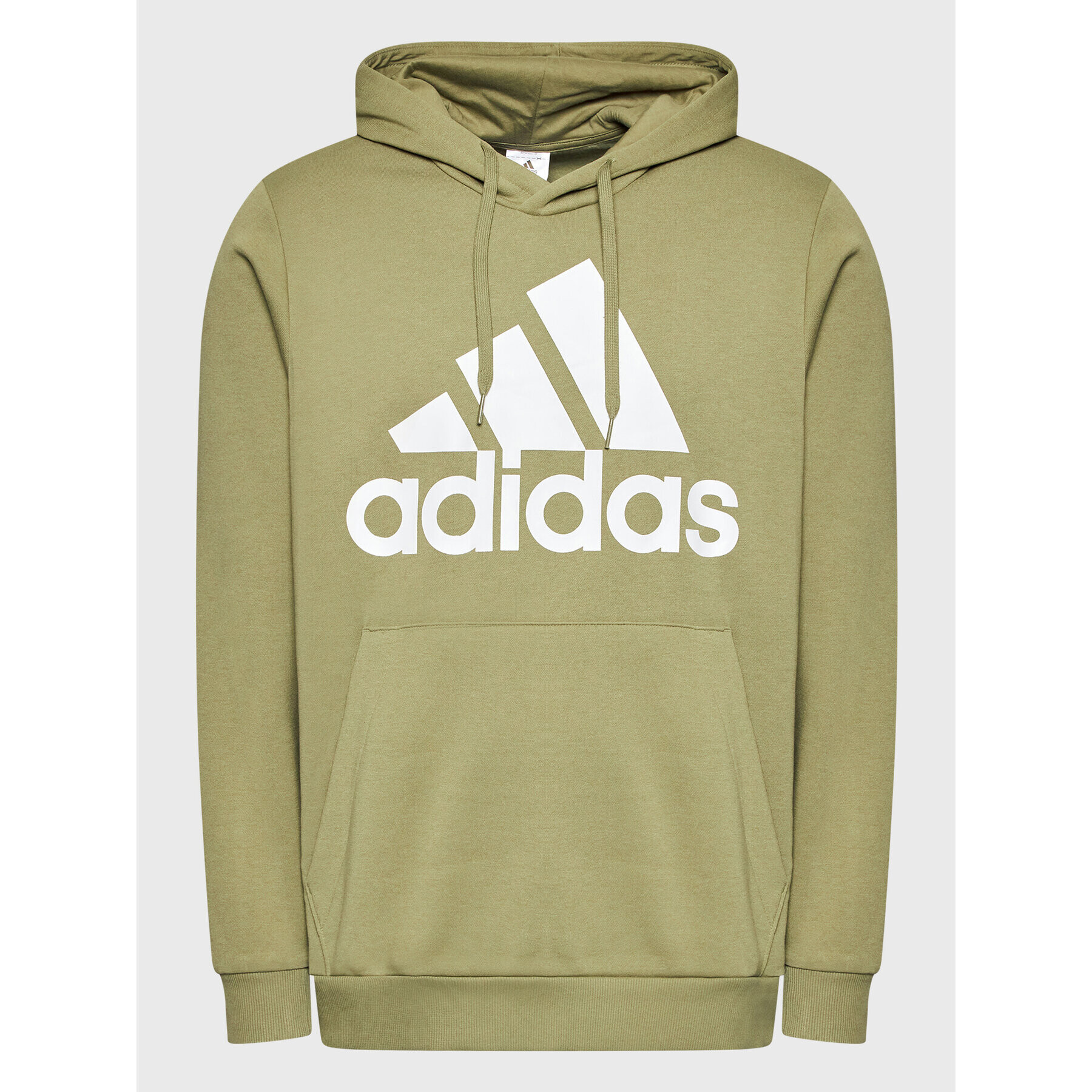 adidas Mikina Essentials Fleece Big Logo H12201 Zelená Regular Fit - Pepit.cz