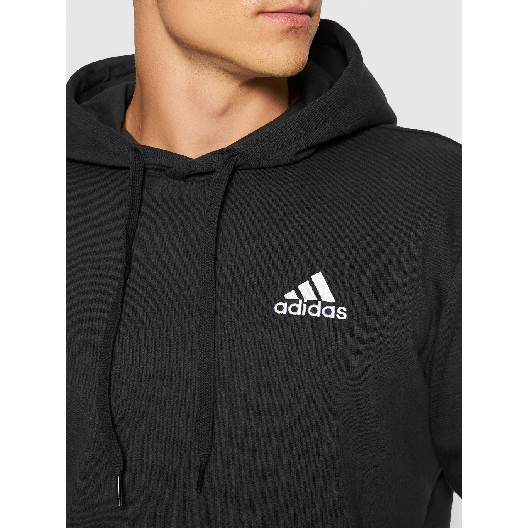 adidas Mikina Essentials Fleece GV5294 Černá Regular Fit - Pepit.cz