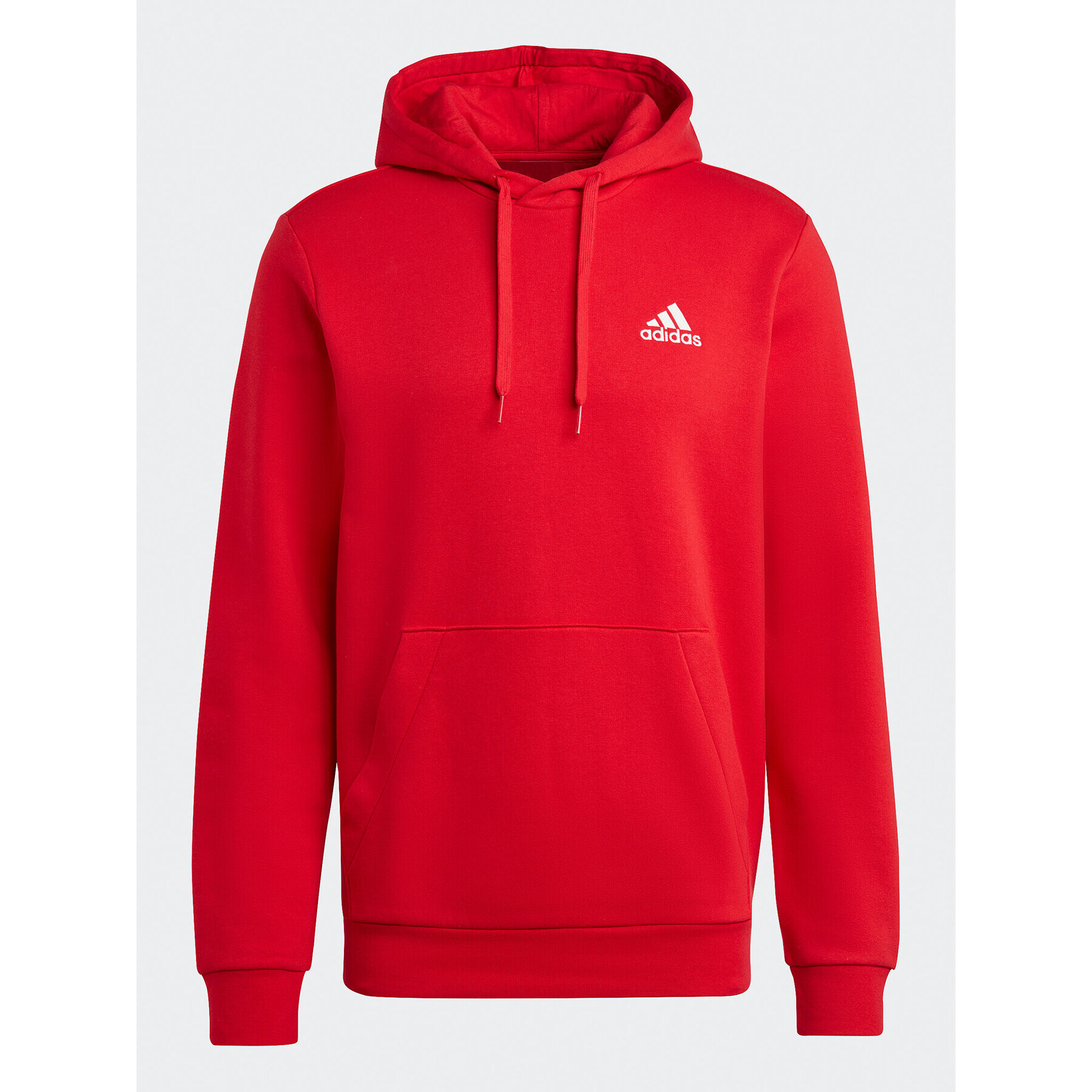 adidas Mikina Essentials Fleece Hoodie H47018 Červená Regular Fit - Pepit.cz