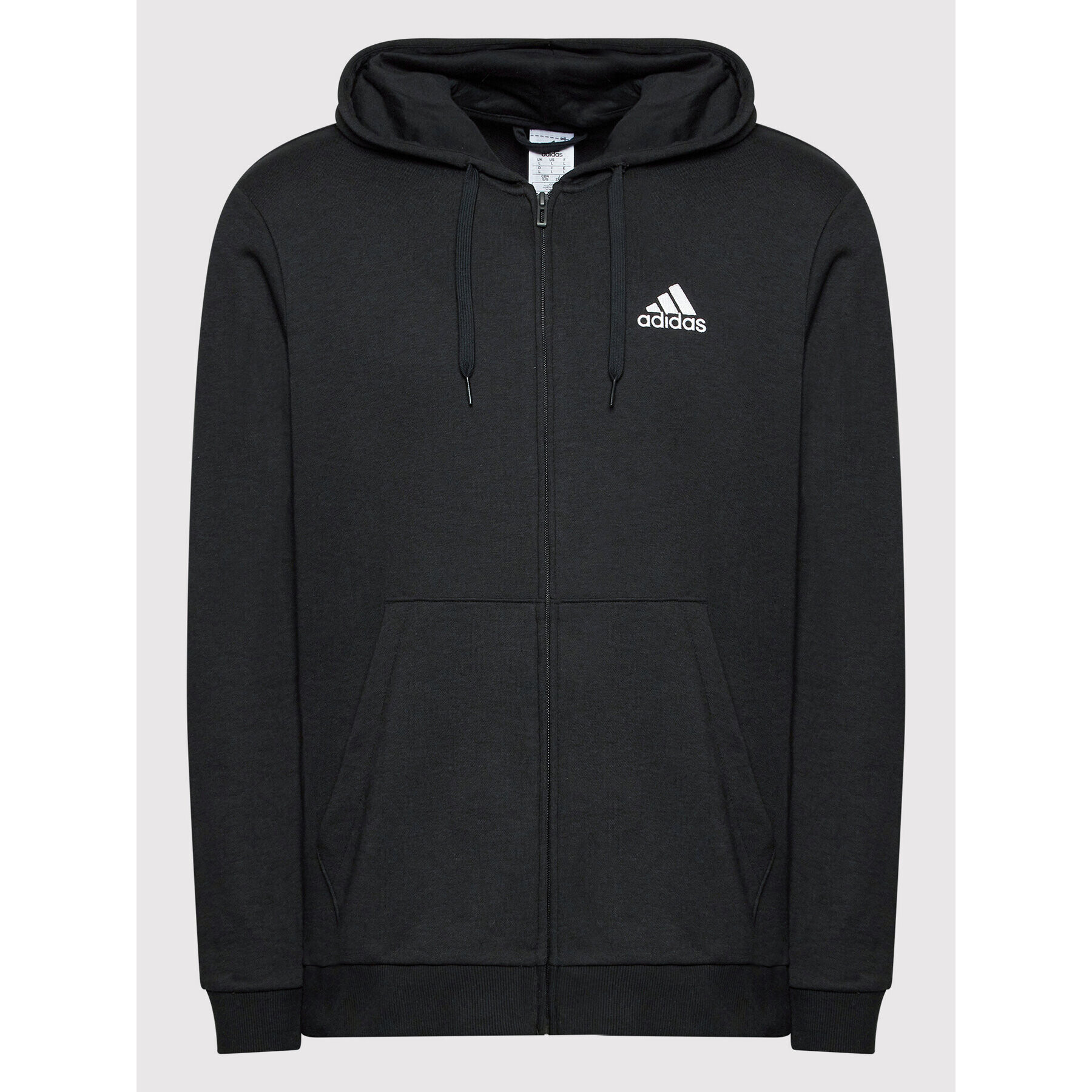 adidas Mikina Essentials French Terry Big Logo GK9044 Černá Regular Fit - Pepit.cz