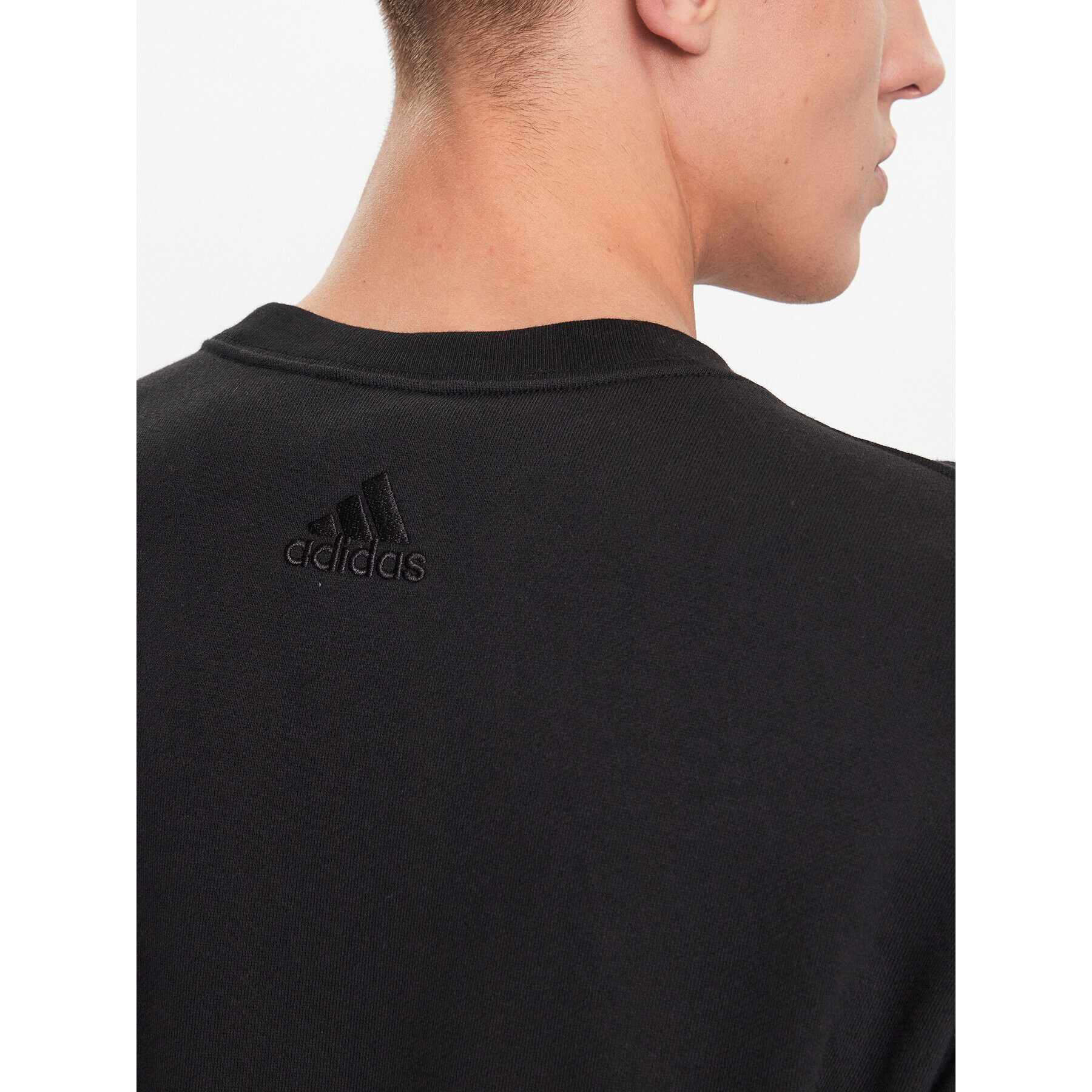 adidas Mikina Essentials French Terry Big Logo Sweatshirt IJ8583 Černá Regular Fit - Pepit.cz