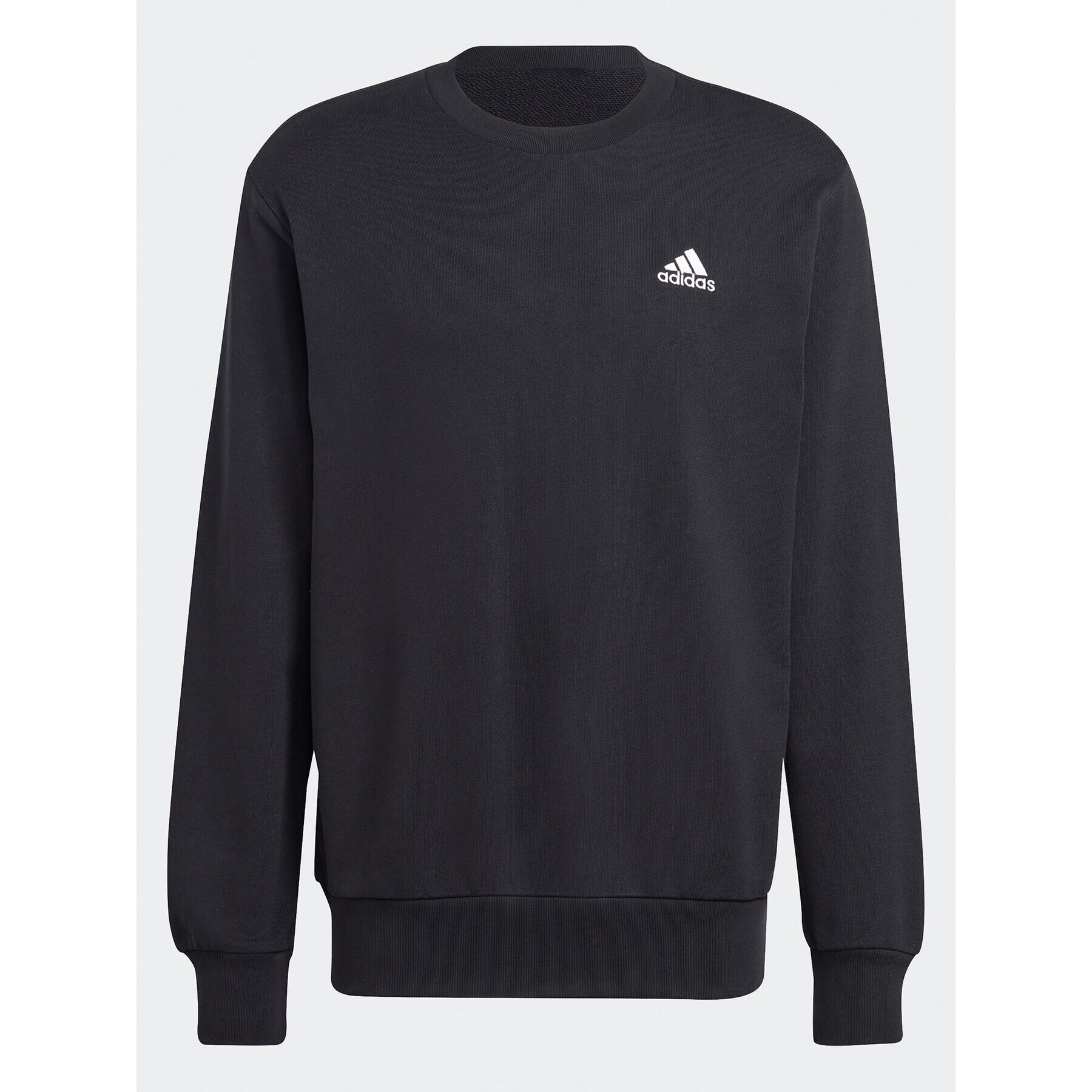 adidas Mikina Essentials French Terry Embroidered Small Logo Sweatshirt IC9329 Černá Regular Fit - Pepit.cz