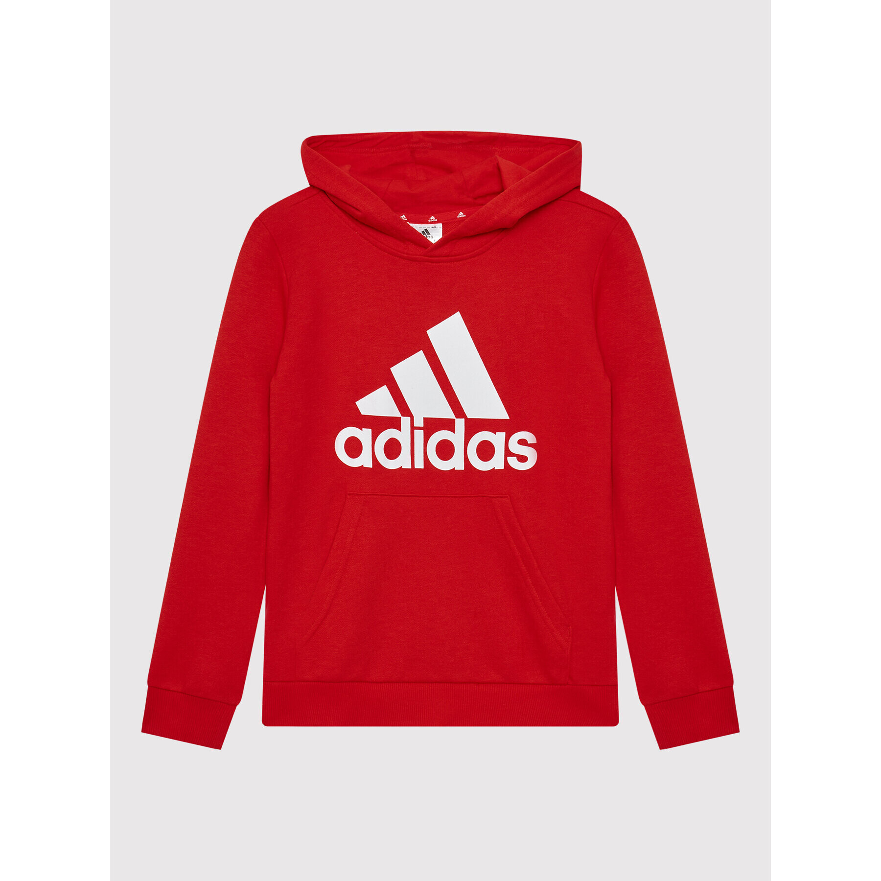 adidas Mikina Essentials GN4037 Červená Regular Fit - Pepit.cz