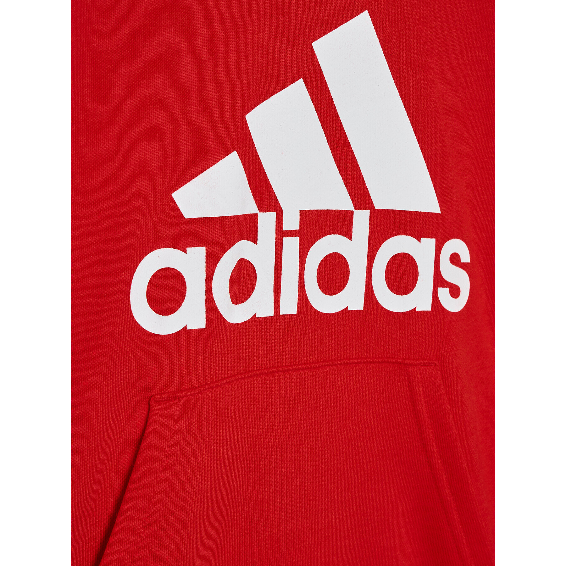 adidas Mikina Essentials GN4037 Červená Regular Fit - Pepit.cz