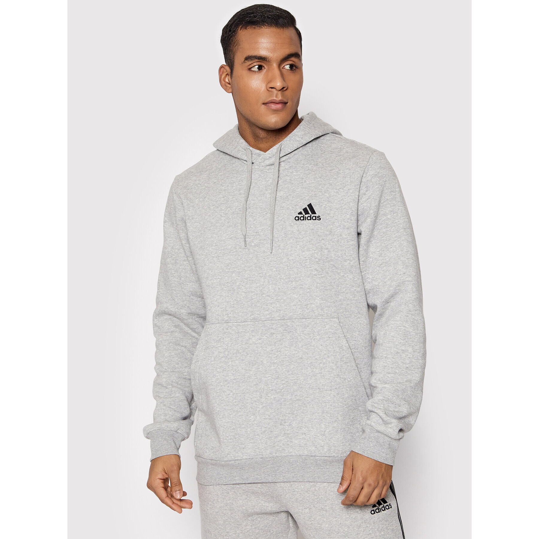 adidas Mikina Essentials H12213 Šedá Regular Fit - Pepit.cz