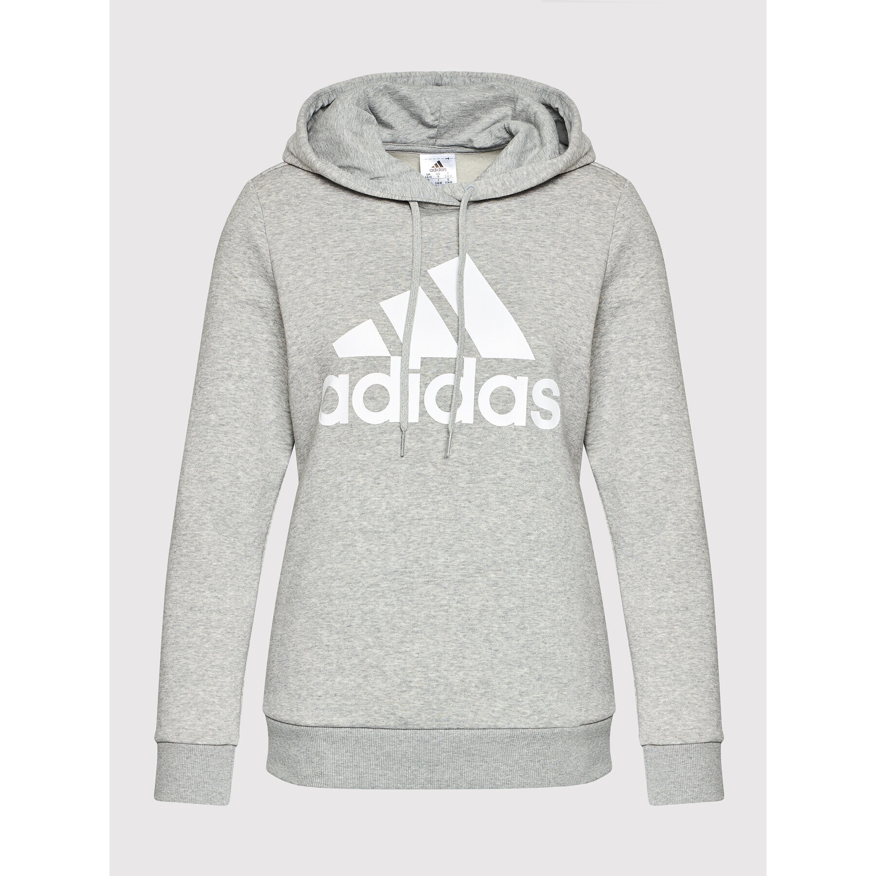 adidas Mikina Essentials Logo GL0719 Šedá Standard Fit - Pepit.cz