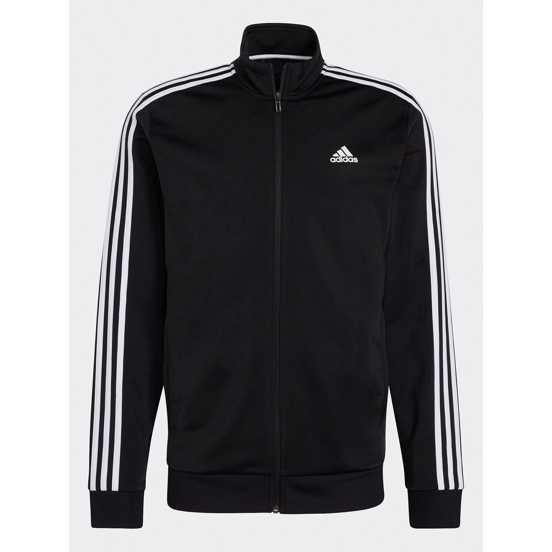 adidas Mikina Essentials Warm-Up 3-Stripes H46099 Černá Regular Fit - Pepit.cz