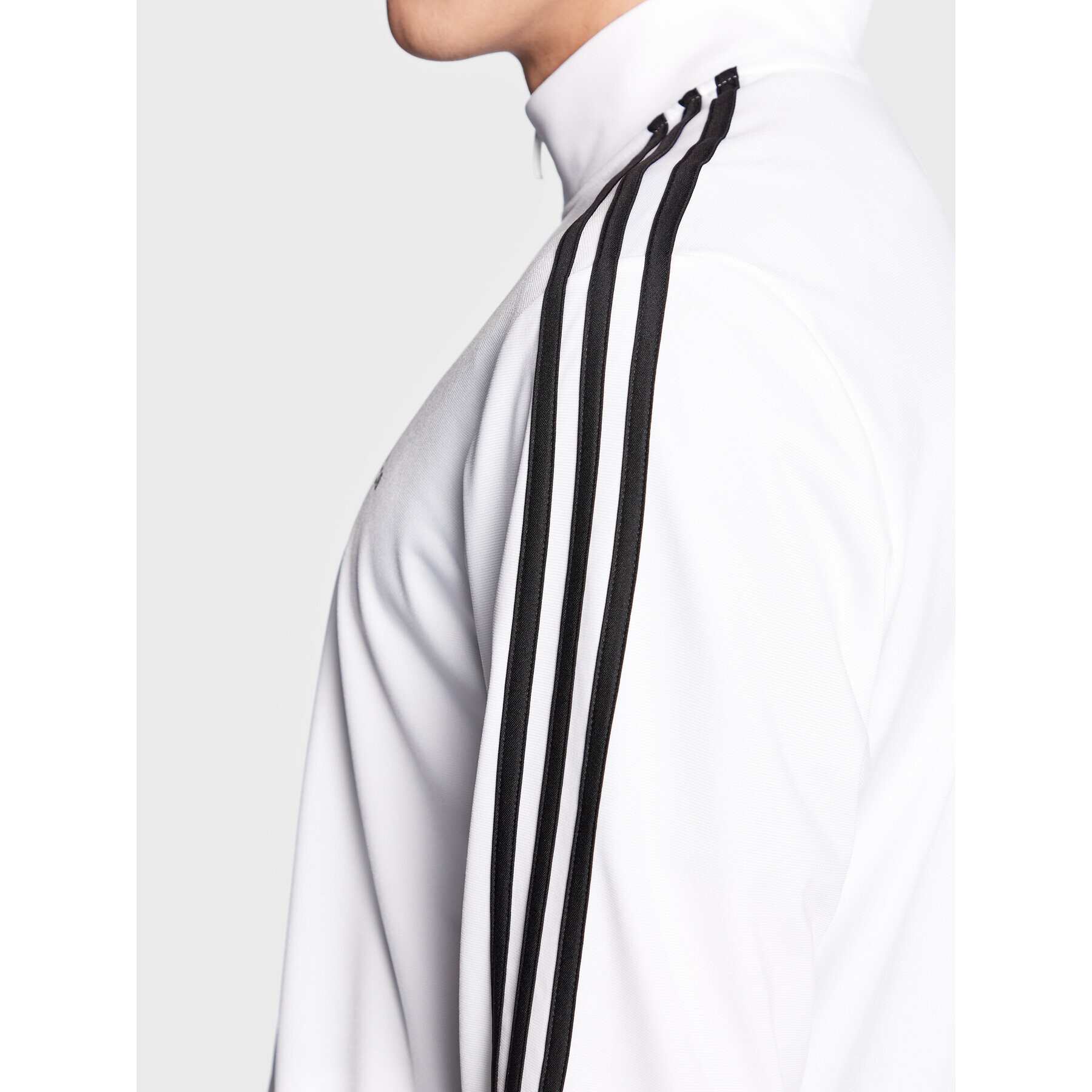 adidas Mikina Essentials Warm-Up 3-Stripes H46102 Bílá Regular Fit - Pepit.cz