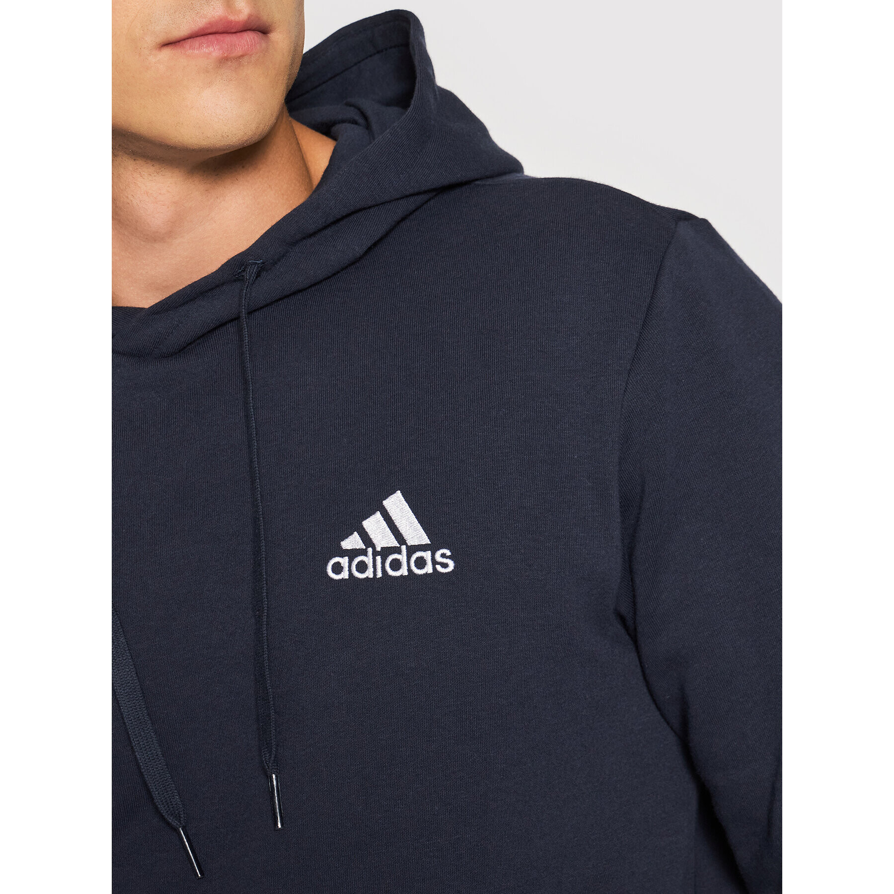 adidas Mikina FeelCozy Hoodie H12216 Tmavomodrá Regular Fit - Pepit.cz