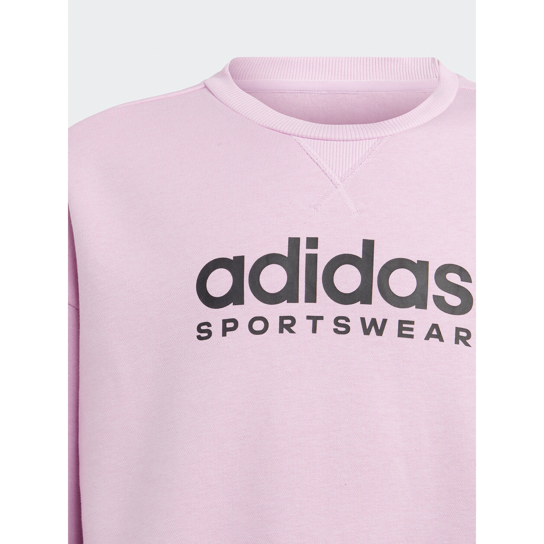 adidas Mikina Fleece IL4930 Růžová Loose Fit - Pepit.cz