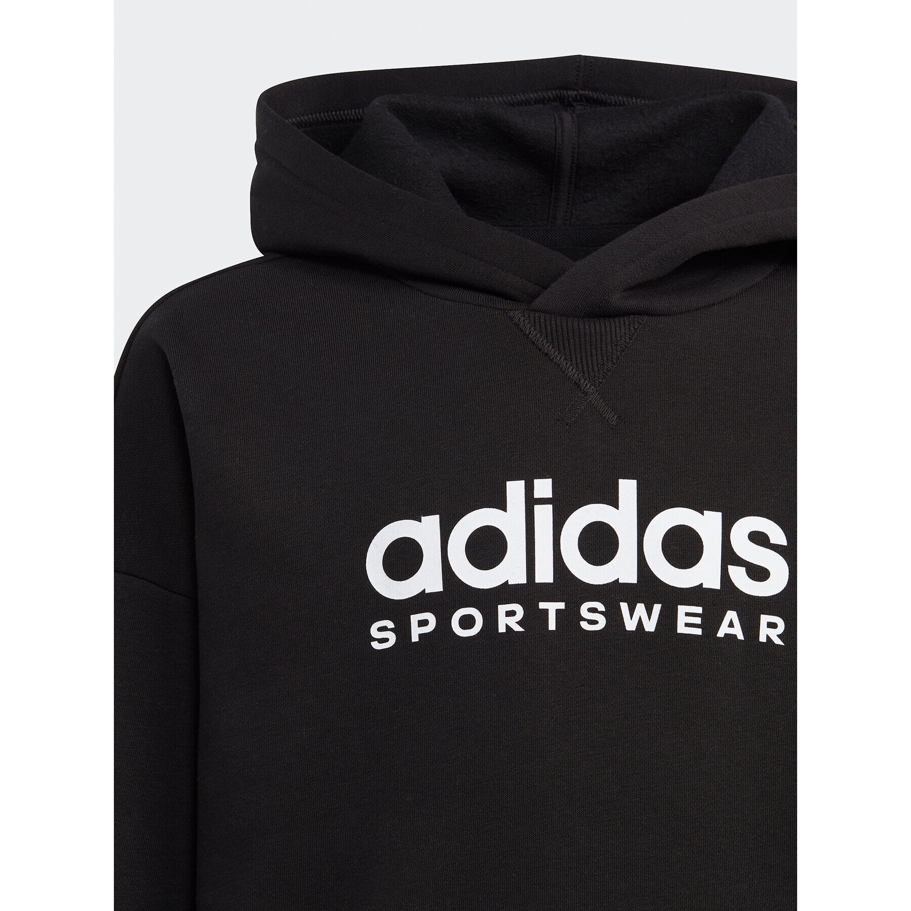 adidas Mikina Fleece IL4935 Černá Loose Fit - Pepit.cz