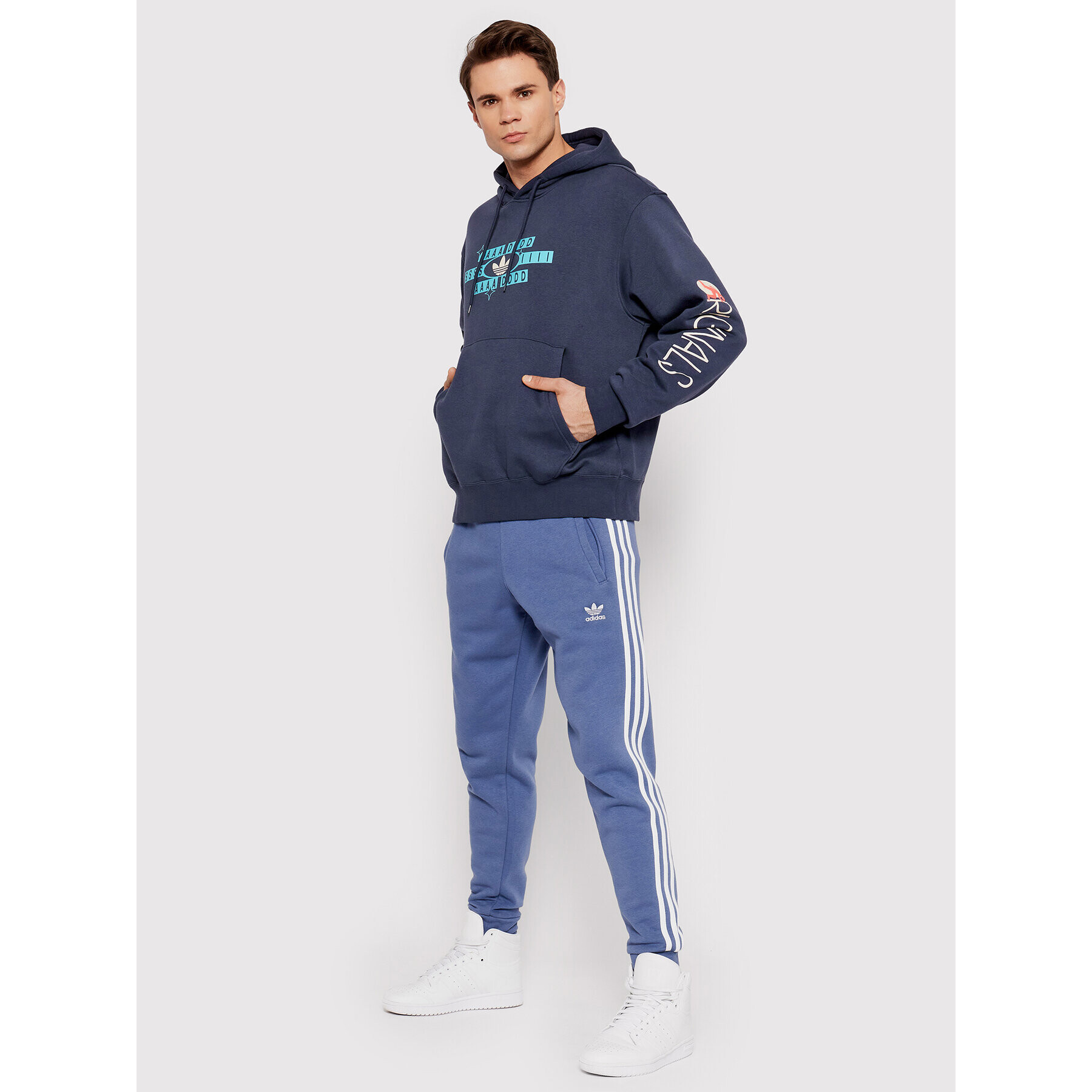 adidas Mikina Forever Sport HC2122 Tmavomodrá Regular Fit - Pepit.cz