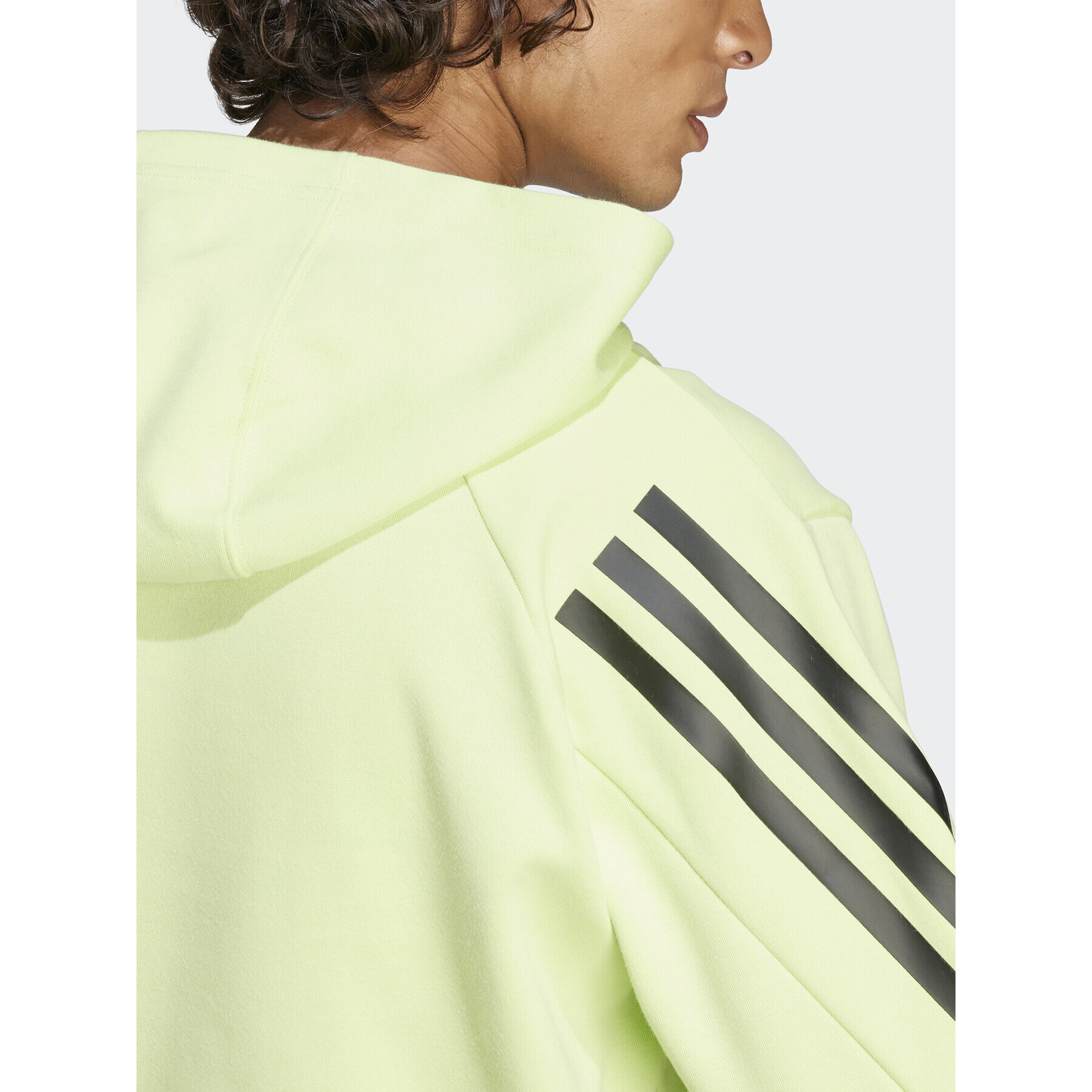 adidas Mikina Future Icons 3-Stripes Hoodie IJ8866 Zelená Regular Fit - Pepit.cz