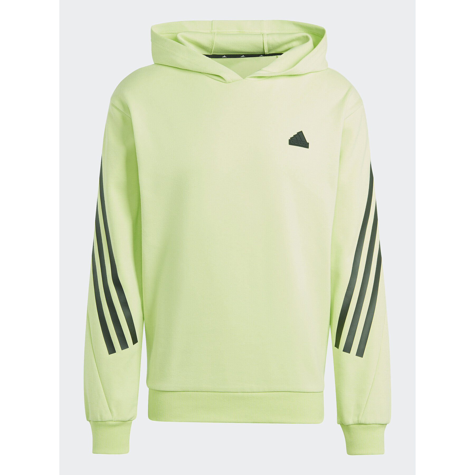 adidas Mikina Future Icons 3-Stripes Hoodie IJ8866 Zelená Regular Fit - Pepit.cz