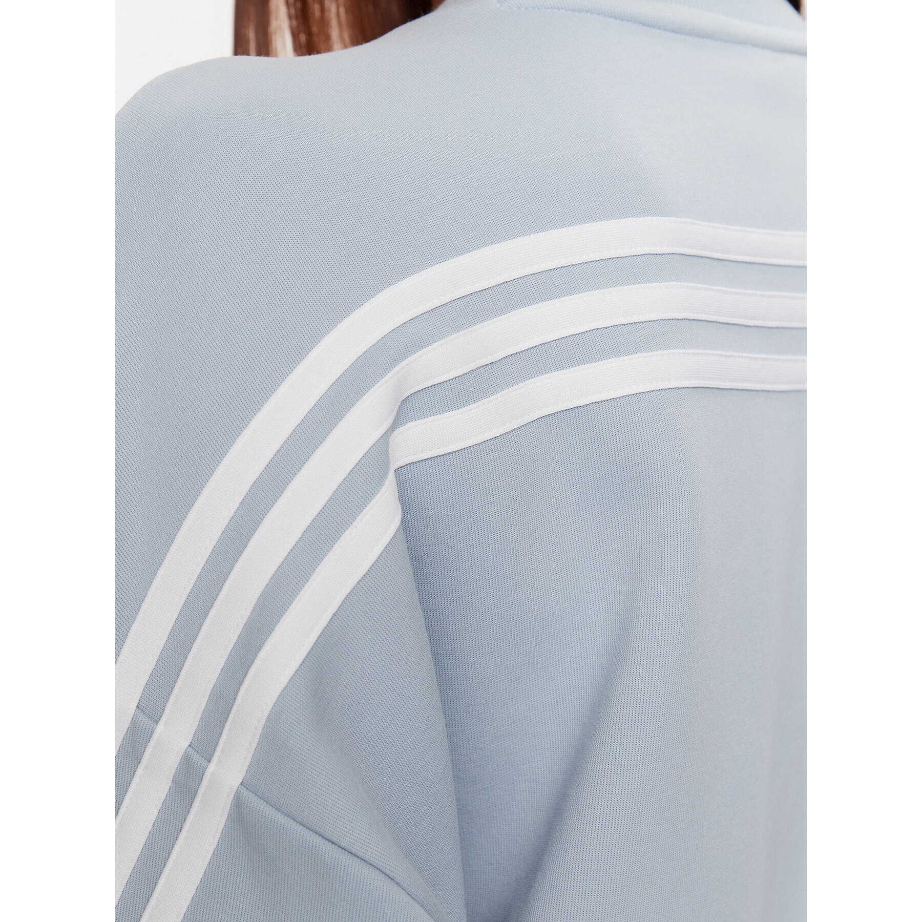 adidas Mikina Future Icons 3-Stripes Sweatshirt IL3056 Modrá Loose Fit - Pepit.cz