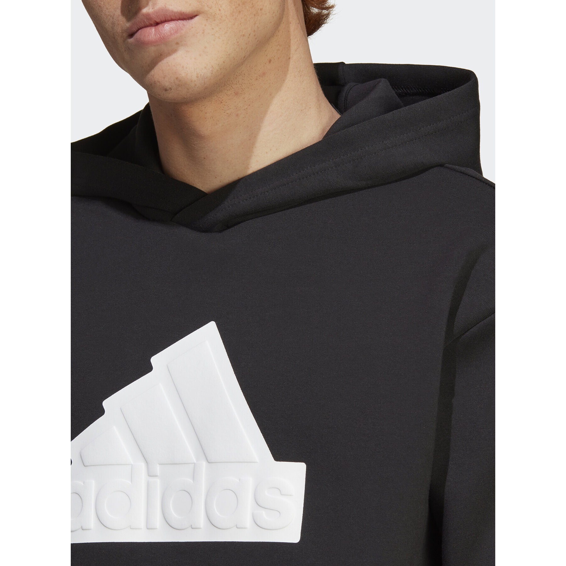 adidas Mikina Future Icons Badge of Sport Hoodie IC3745 Černá Regular Fit - Pepit.cz