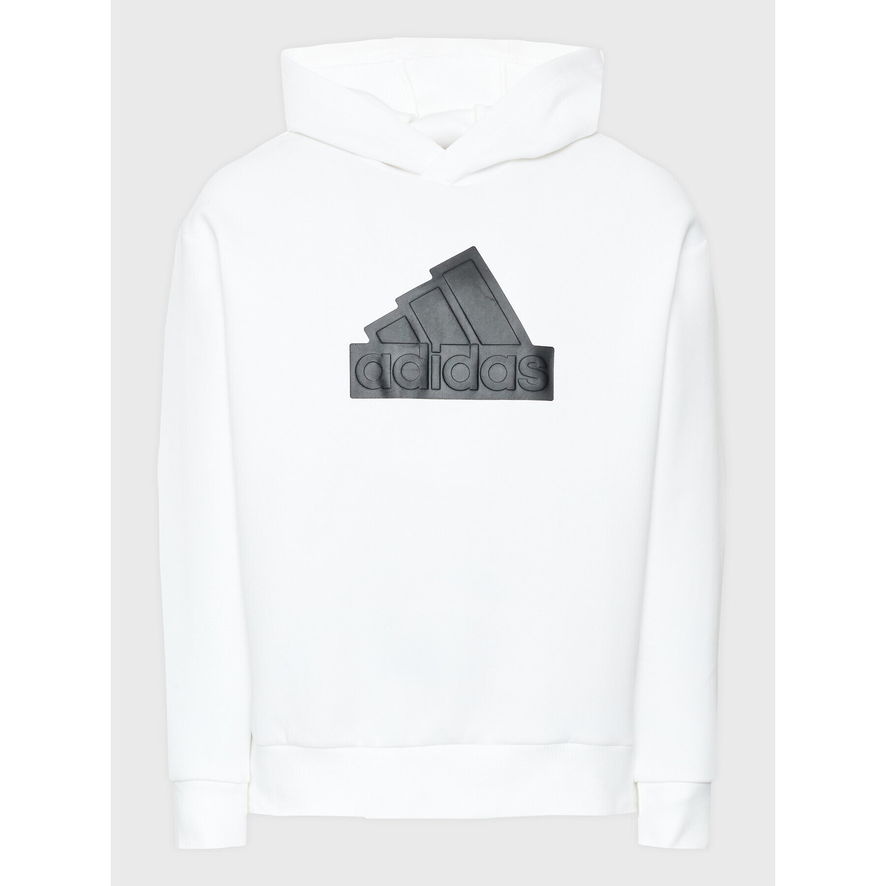 adidas Mikina Future Icons Badge of Sport Hoodie IC3746 Bílá Regular Fit - Pepit.cz