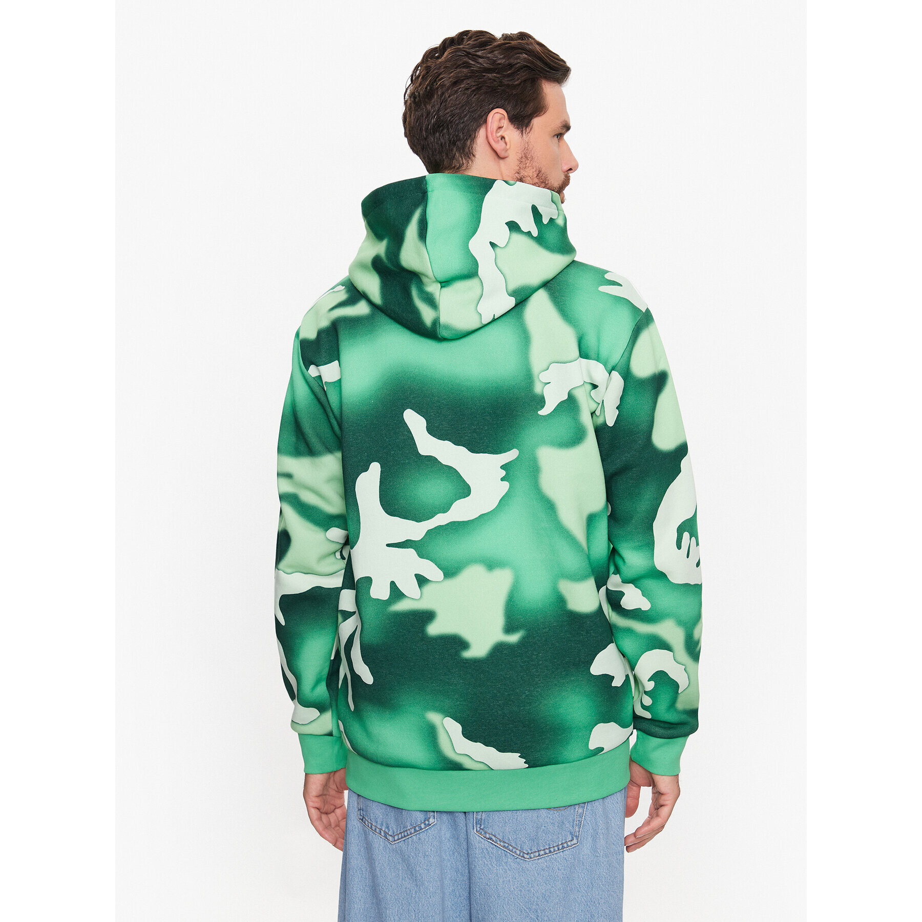 adidas Mikina Graphics Camo Allover Print Hoodie HZ1158 Zelená Regular Fit - Pepit.cz