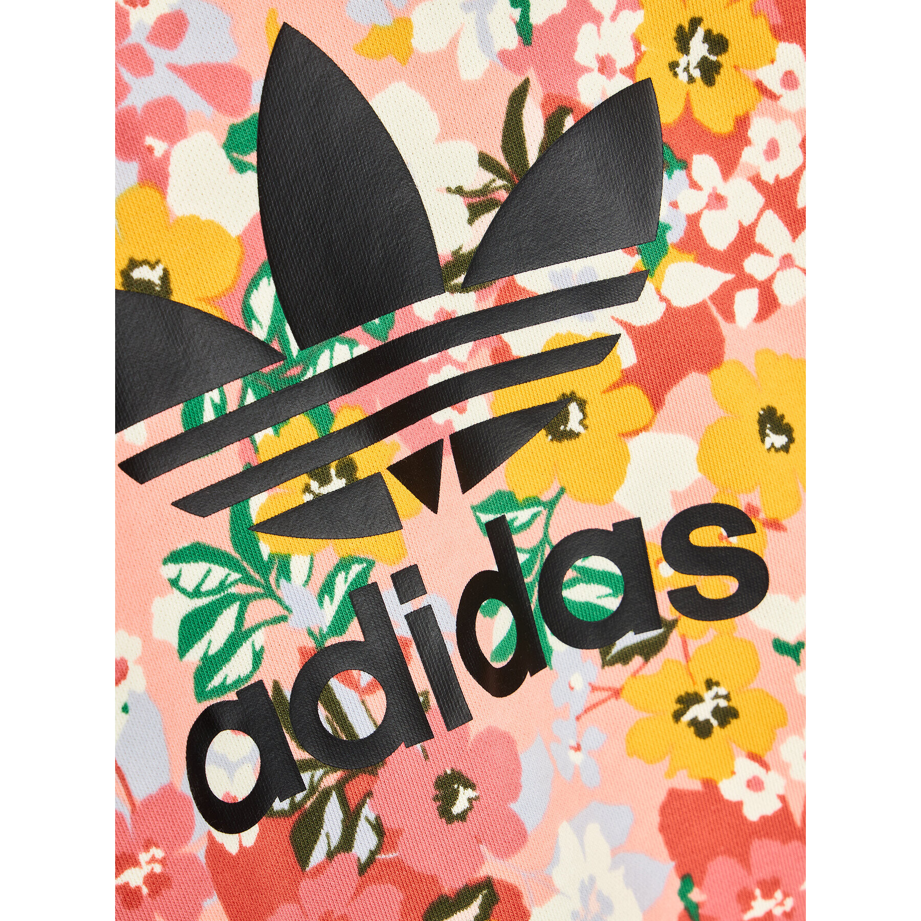 adidas Mikina HER Studio London Floral Crew GN4217 Růžová Loose Fit - Pepit.cz