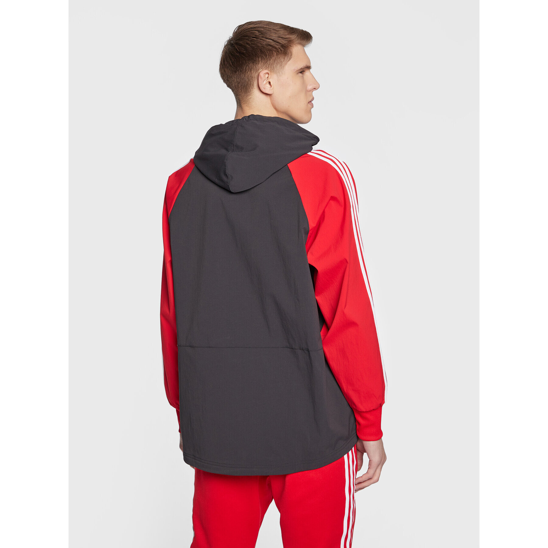 adidas Mikina Hooded Windbreaker IC5536 Černá Regular Fit - Pepit.cz