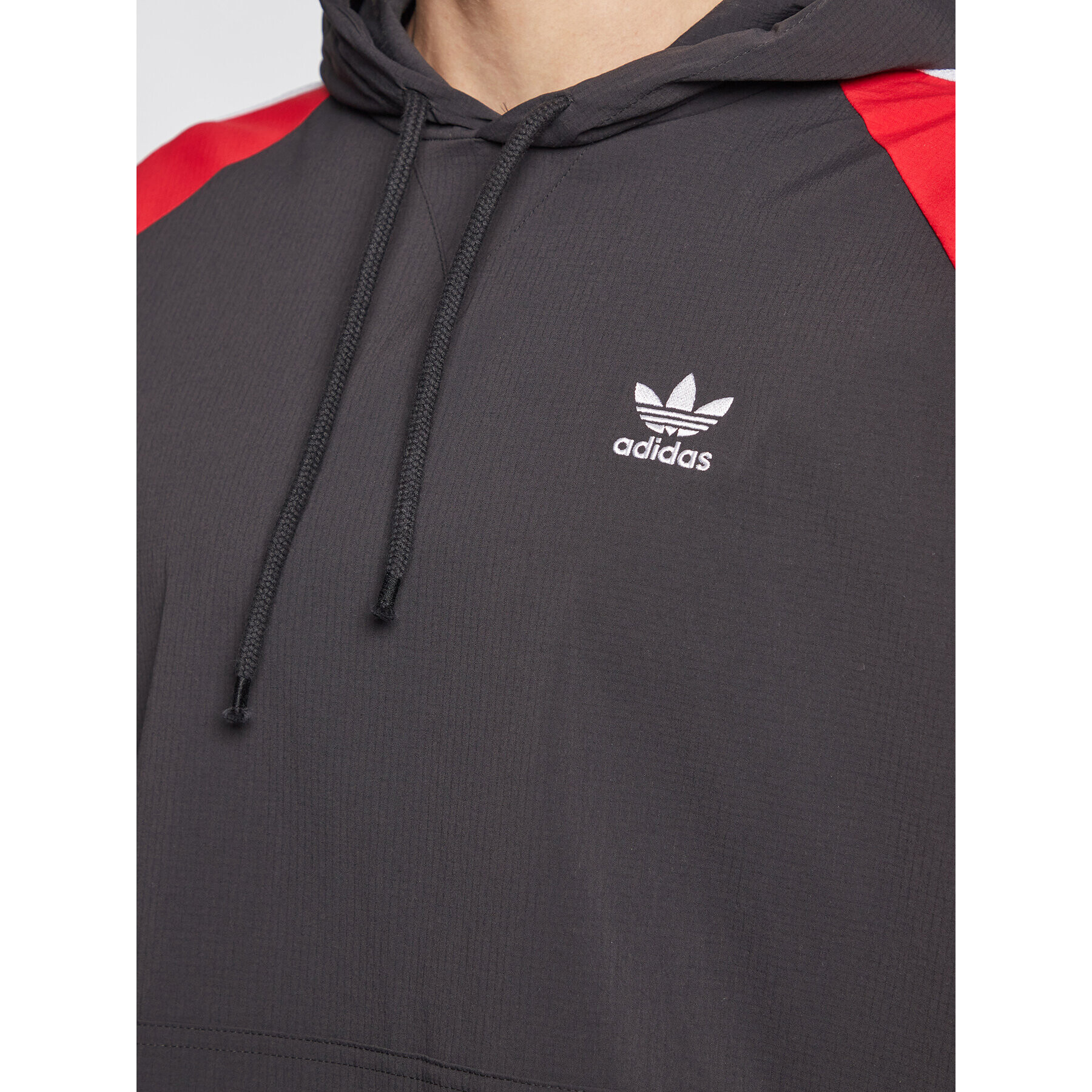 adidas Mikina Hooded Windbreaker IC5536 Černá Regular Fit - Pepit.cz