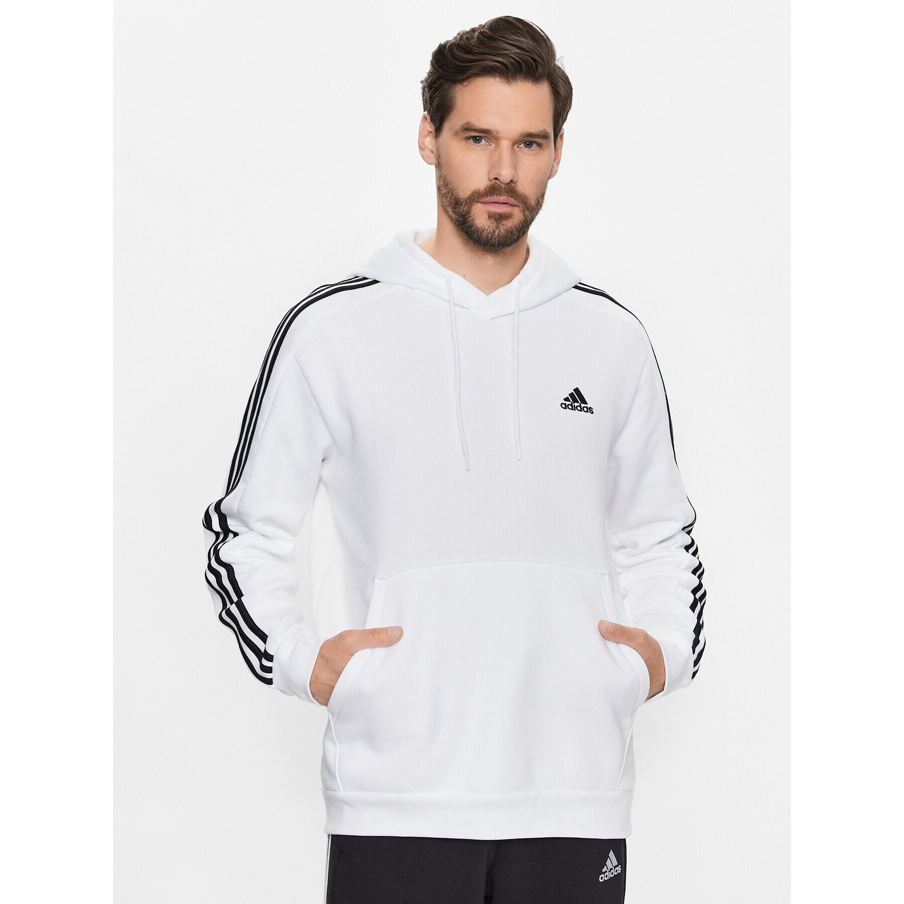 adidas Mikina IJ6476 Bílá Regular Fit - Pepit.cz