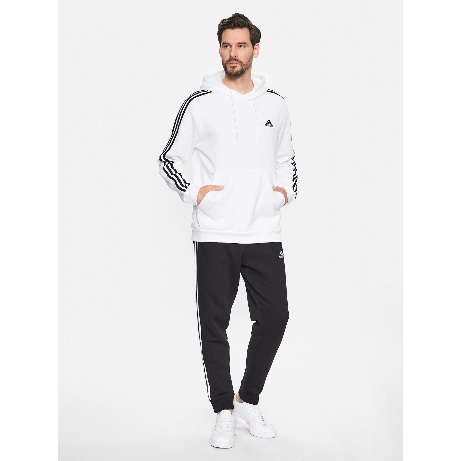 adidas Mikina IJ6476 Bílá Regular Fit - Pepit.cz