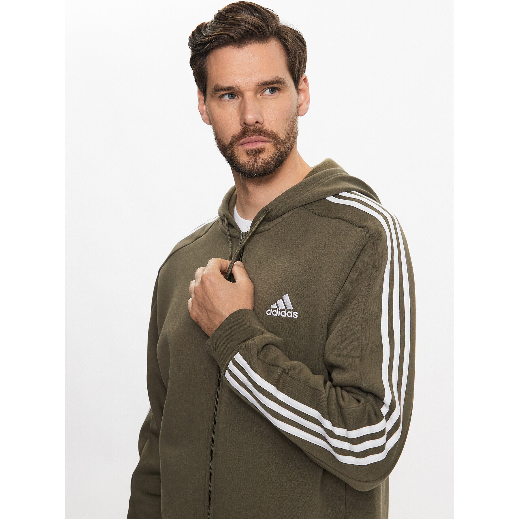 adidas Mikina IJ6492 Zelená Regular Fit - Pepit.cz