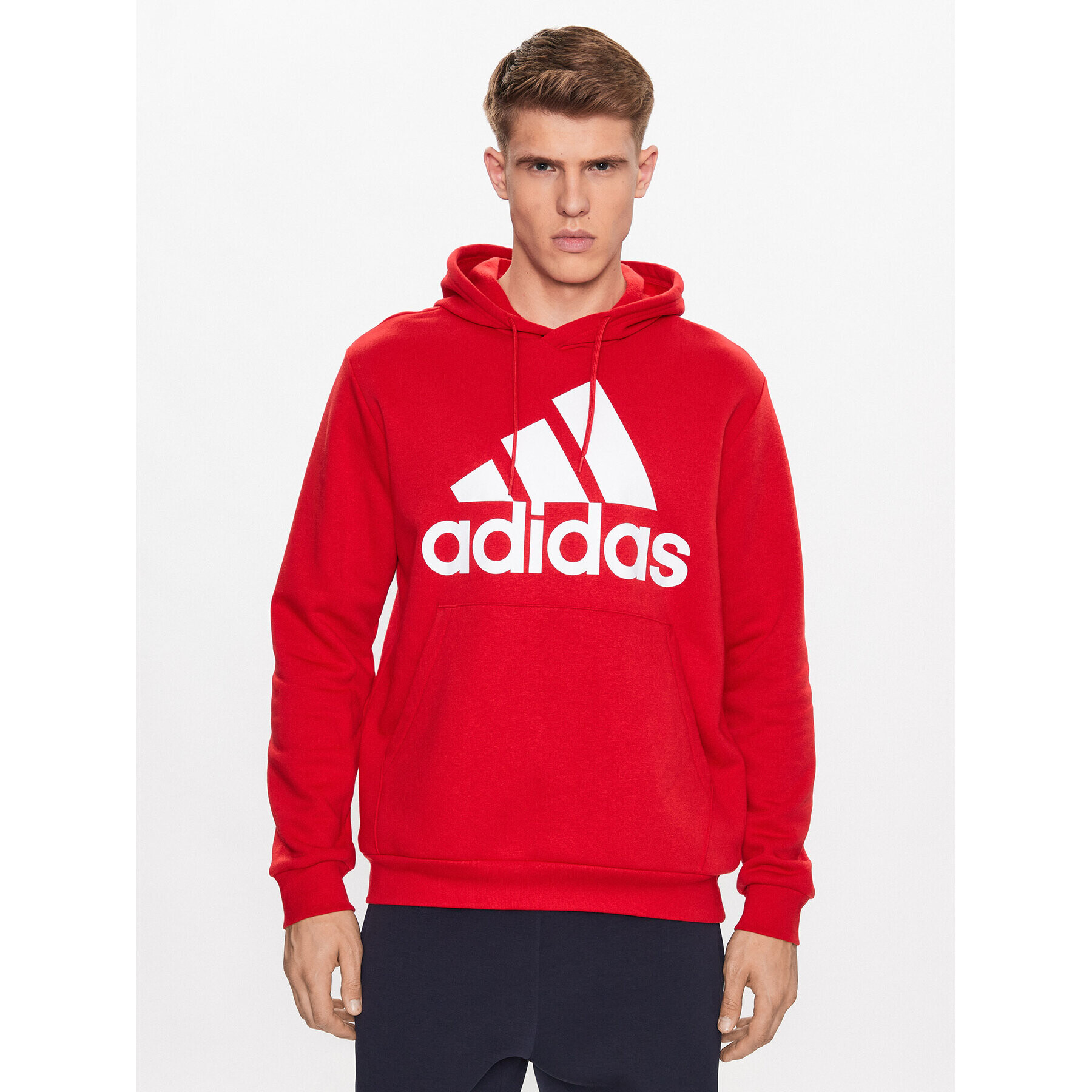 adidas Mikina IJ8911 Červená Regular Fit - Pepit.cz