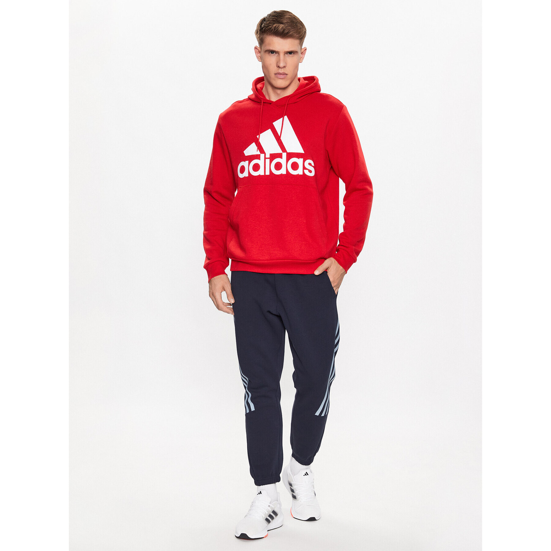 adidas Mikina IJ8911 Červená Regular Fit - Pepit.cz