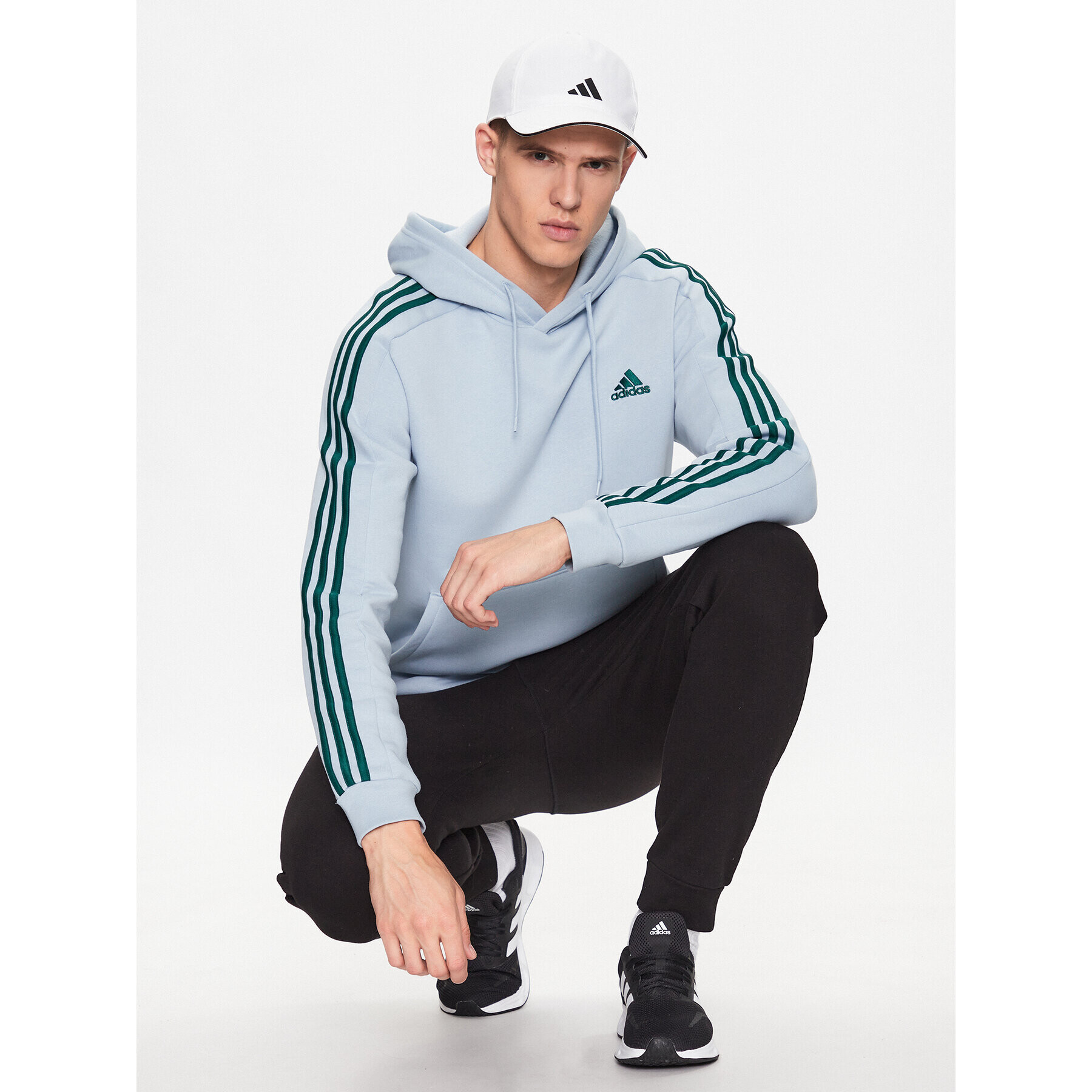 adidas Mikina IJ8936 Modrá Regular Fit - Pepit.cz