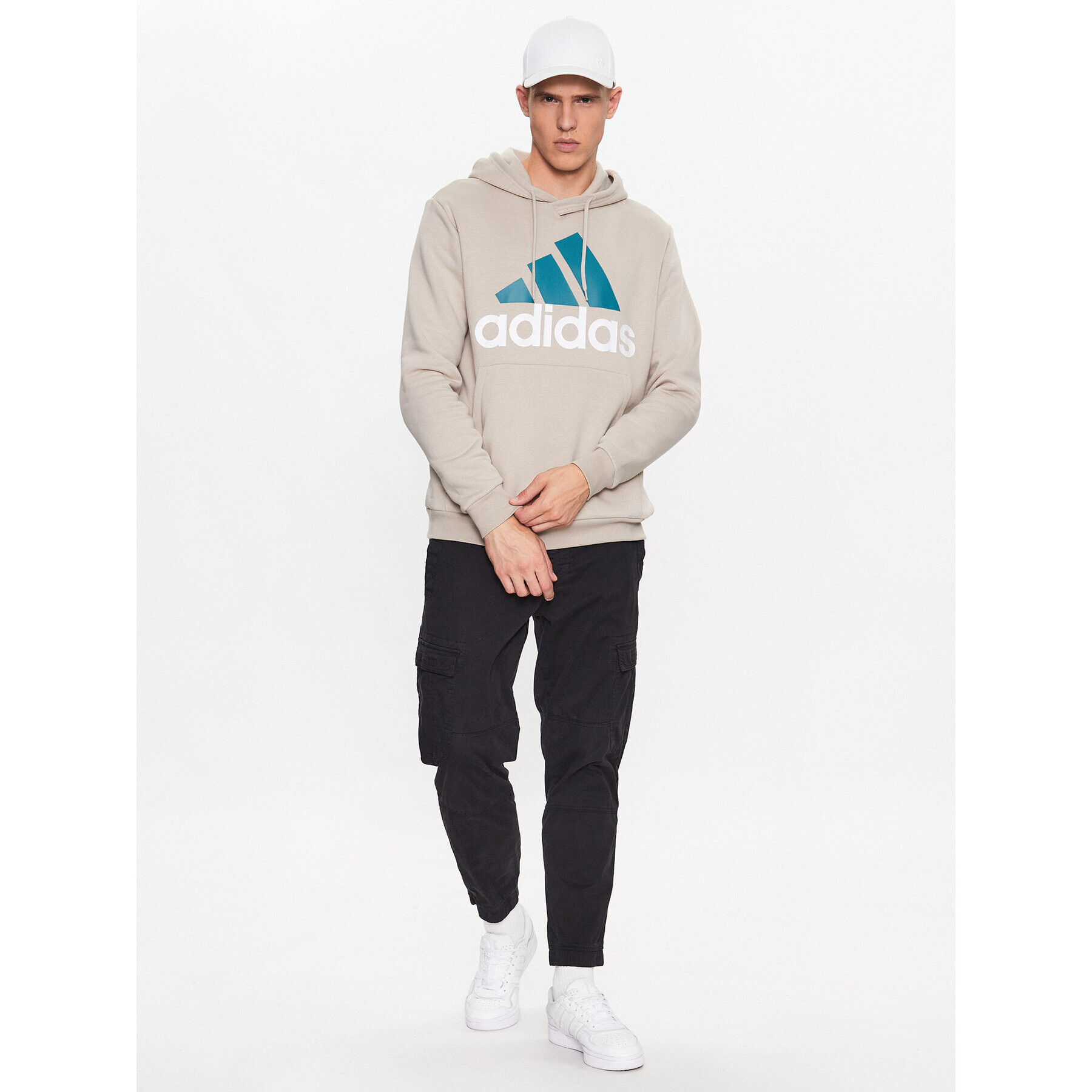 adidas Mikina IJ8942 Béžová Regular Fit - Pepit.cz